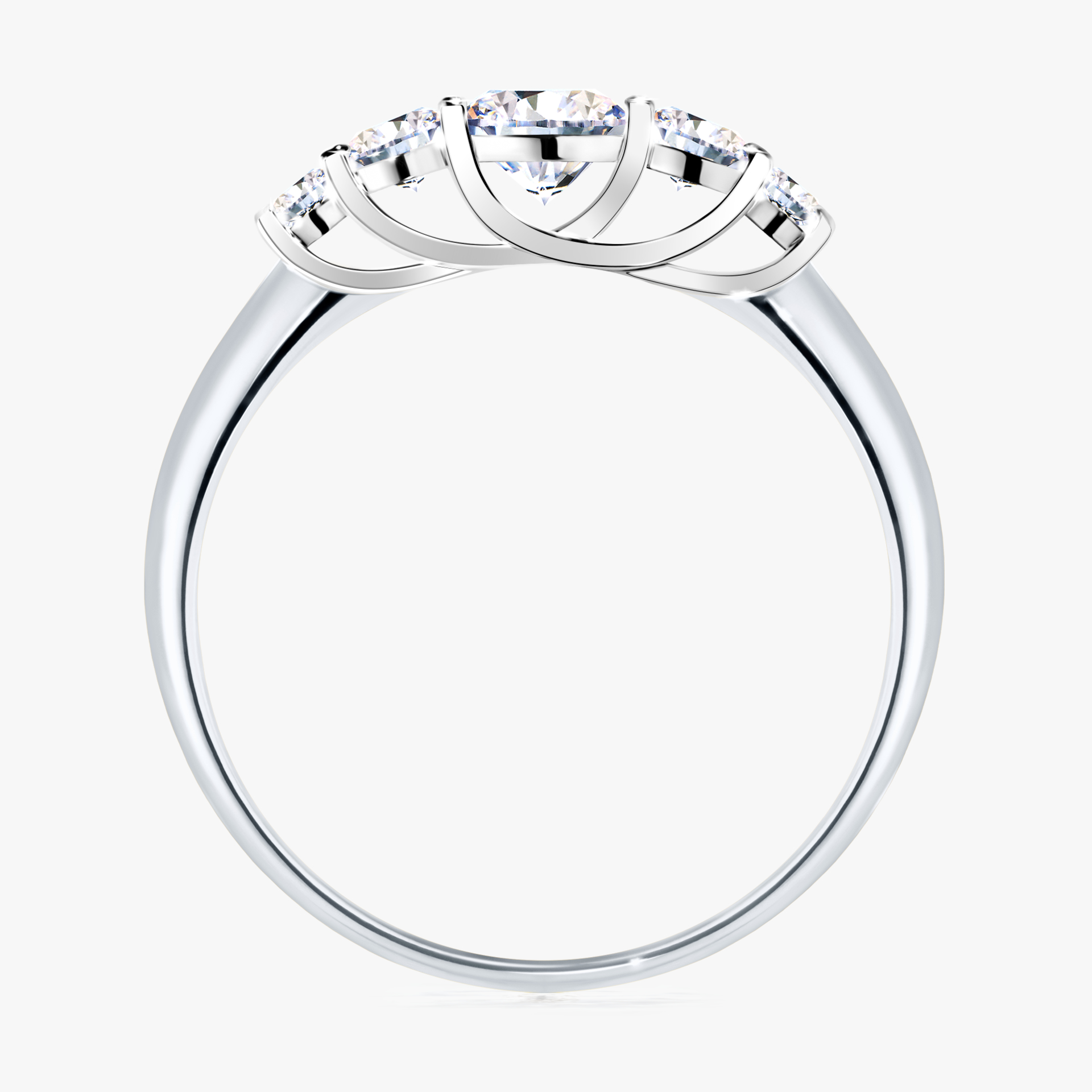 Pierścionek zaręczynowy My Darling z białego złota z diamentem laboratoryjnym 0,53ct