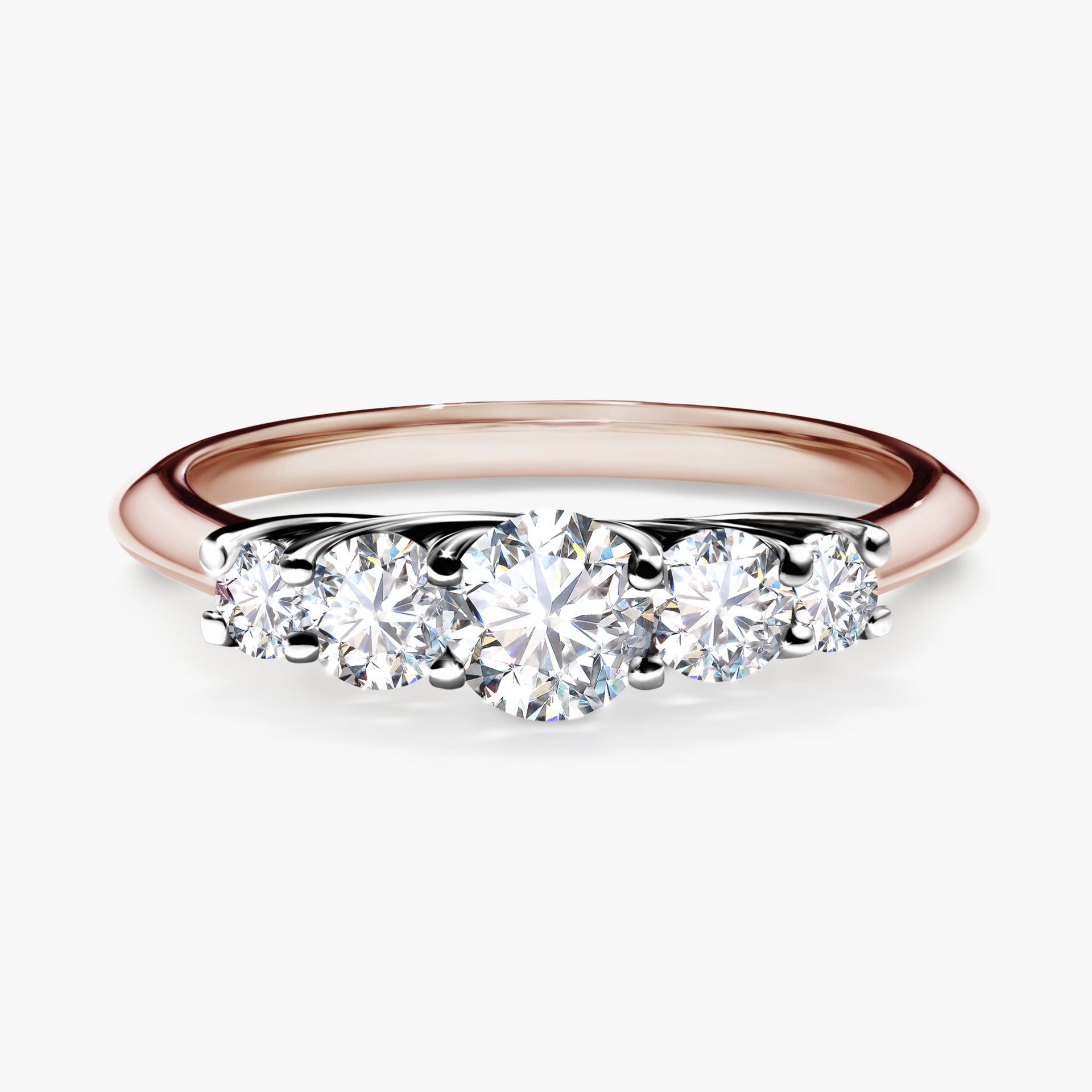 Pierścionek zaręczynowy My Darling z różowego złota z diamentem naturalnym 0,53ct
