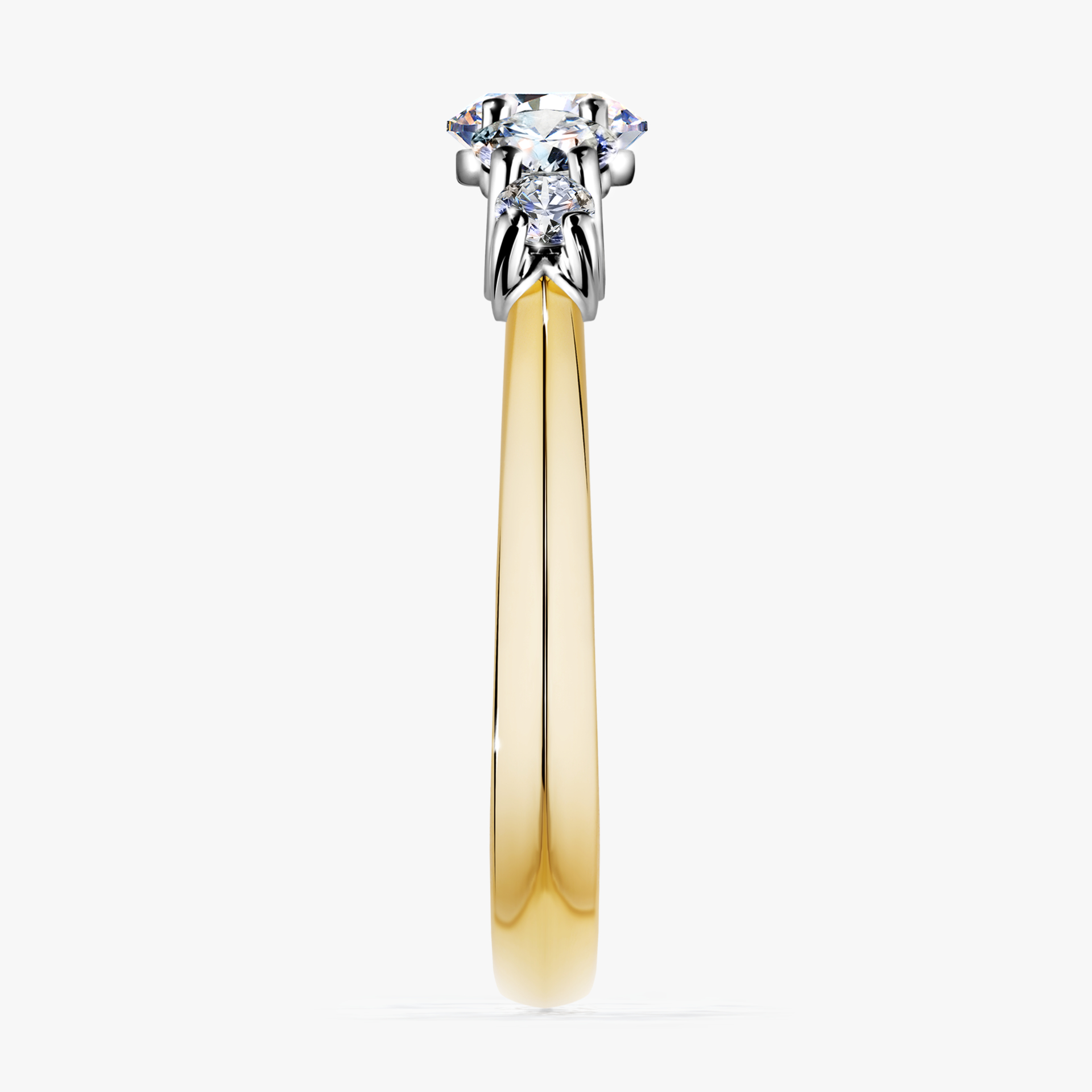 Pierścionek zaręczynowy My Darling z żółtego złota z diamentem naturalnym 0,96ct