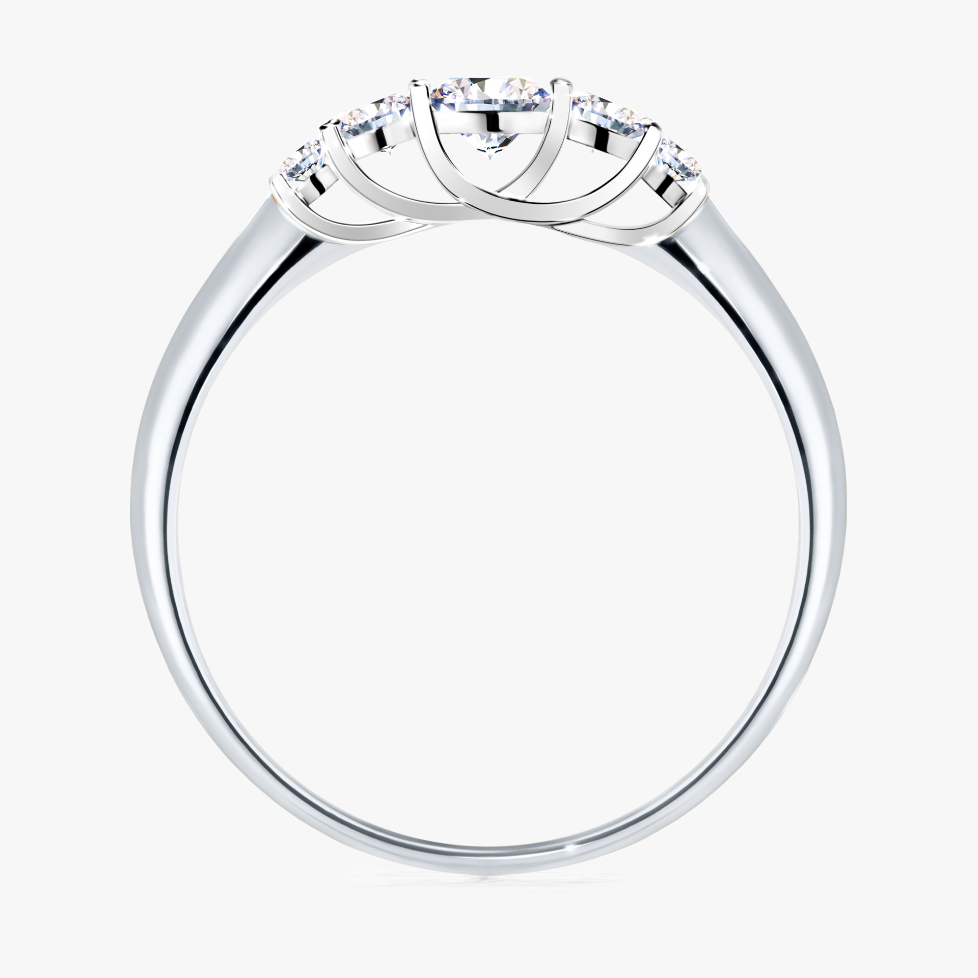 Pierścionek zaręczynowy My Darling z białego złota z diamentem laboratoryjnym 0,22ct