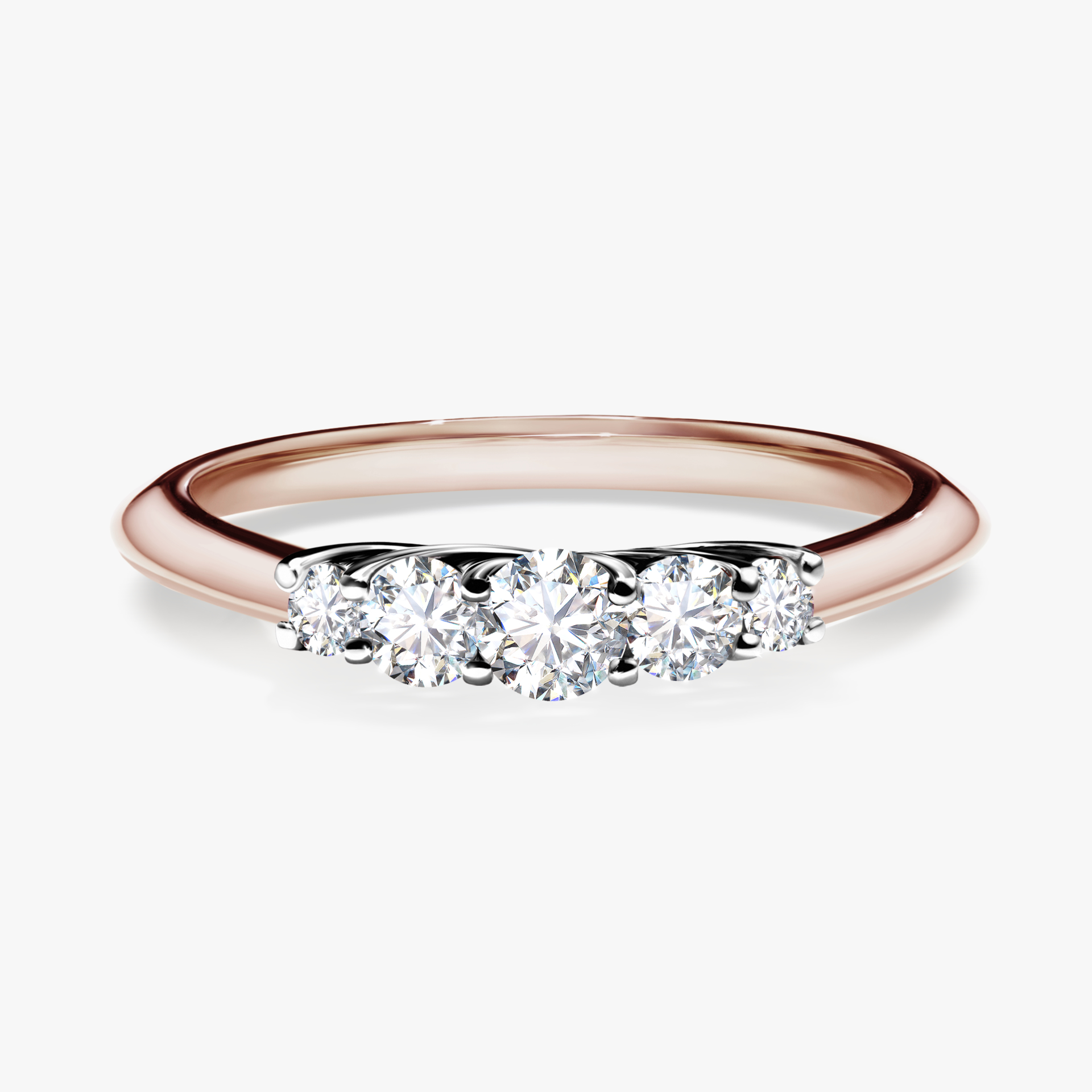 Pierścionek zaręczynowy My Darling z różowego złota z diamentem laboratoryjnym 0,22ct