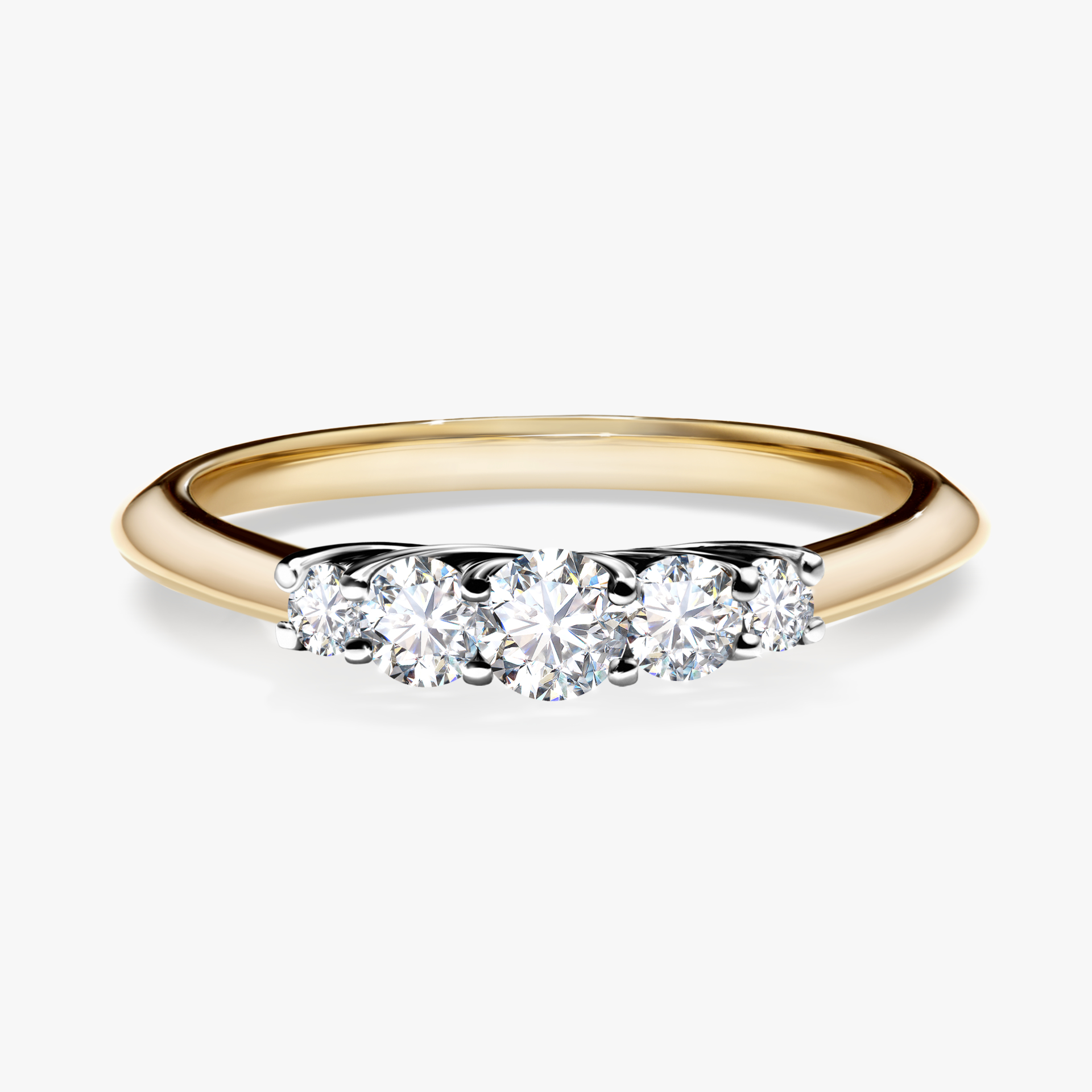 Pierścionek zaręczynowy My Darling z żółtego złota z diamentem laboratoryjnym 0,22ct