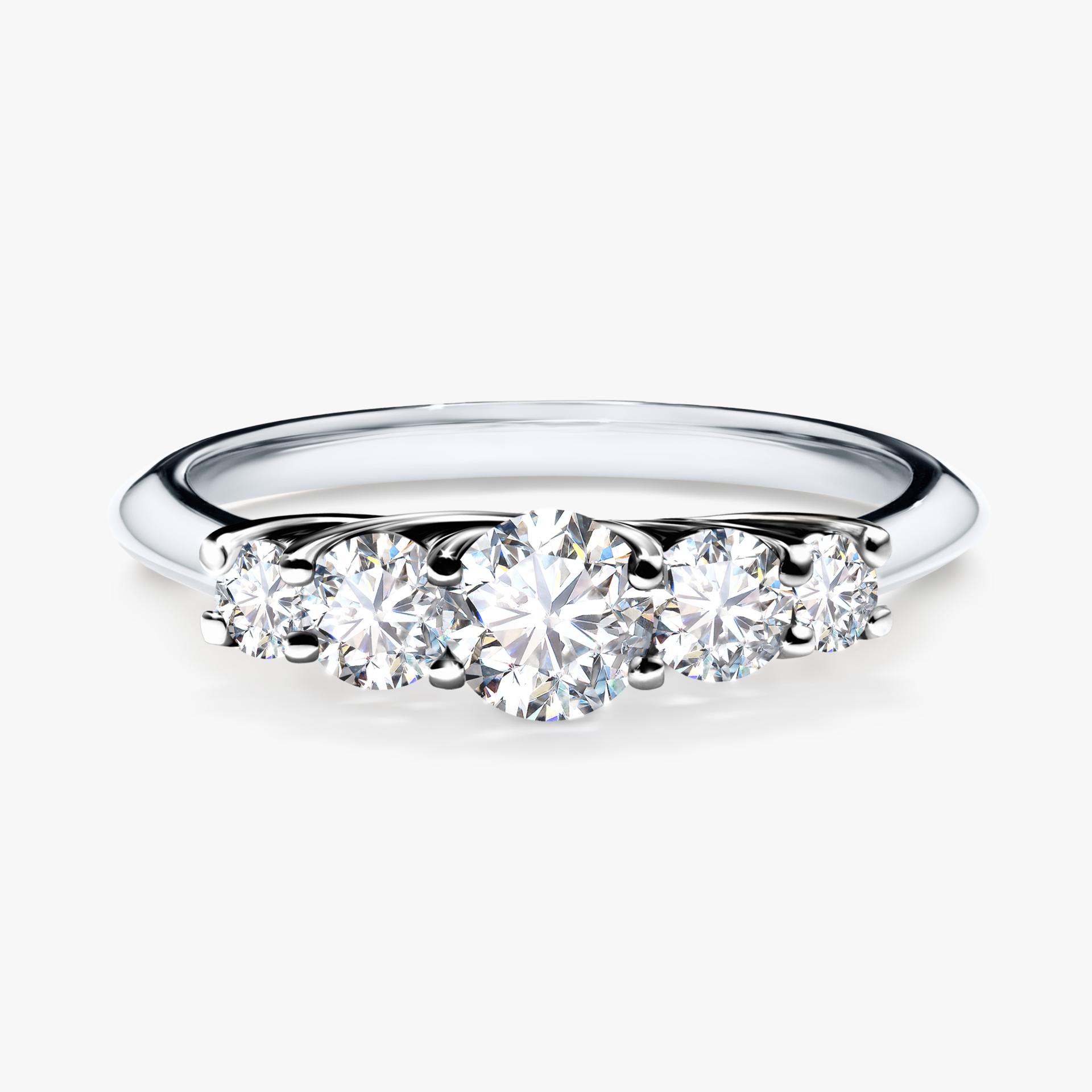 Pierścionek zaręczynowy My Darling z białego złota z diamentem naturalnym 0,53ct