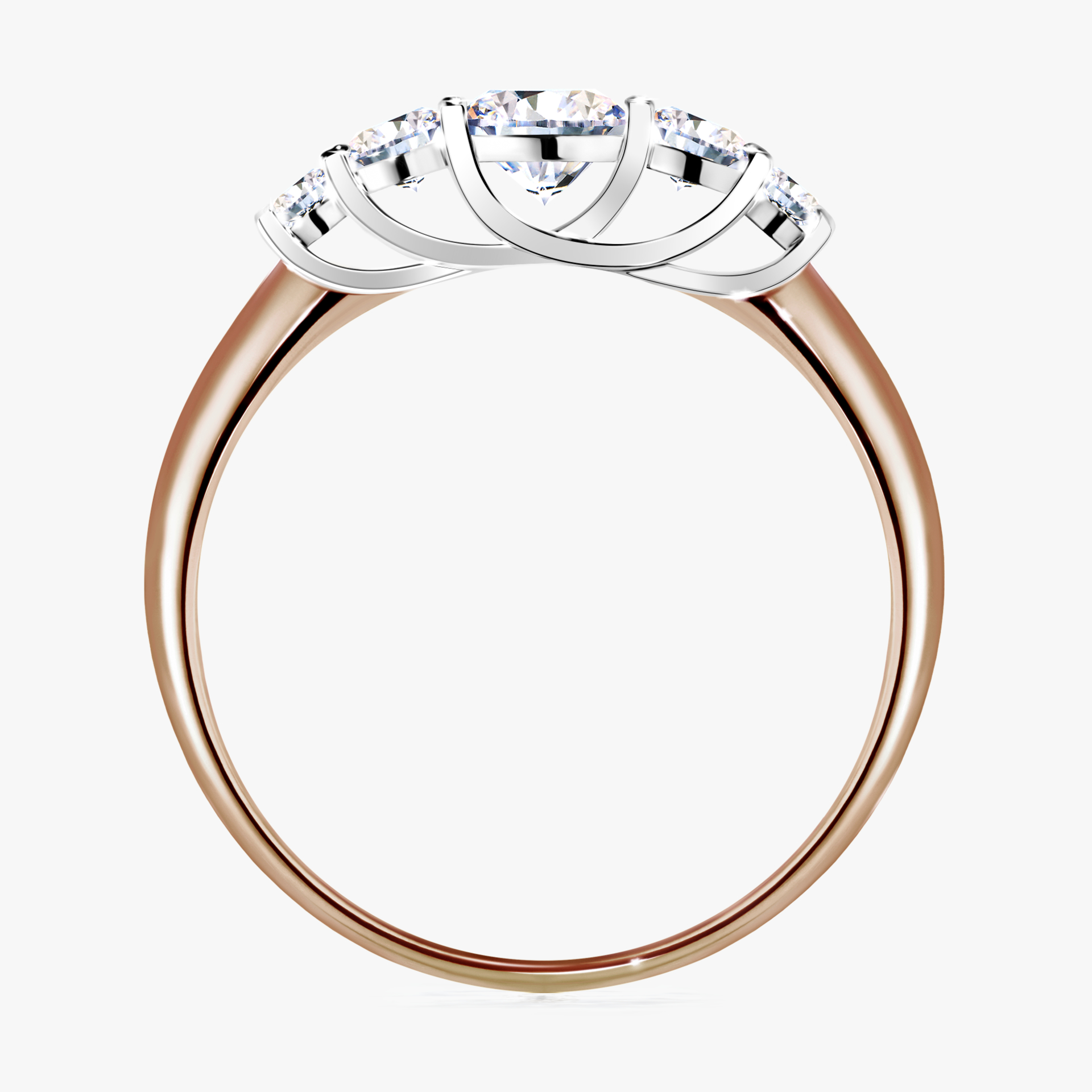 Pierścionek zaręczynowy My Darling z różowego złota z diamentem laboratoryjnym 0,53ct
