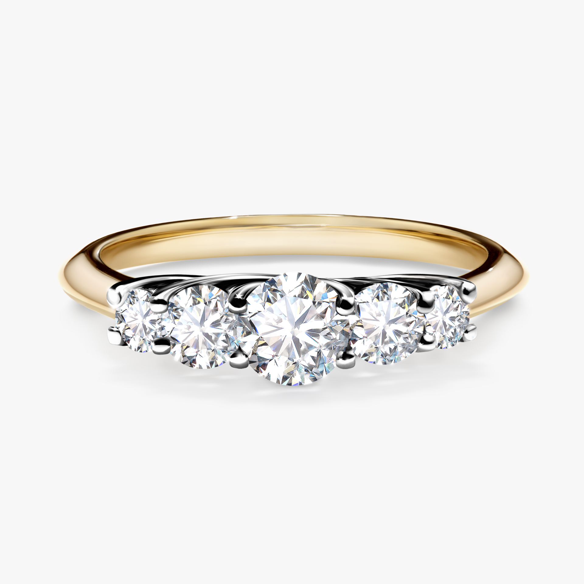 Pierścionek zaręczynowy My Darling z żółtego złota z diamentem laboratoryjnym 0,53ct