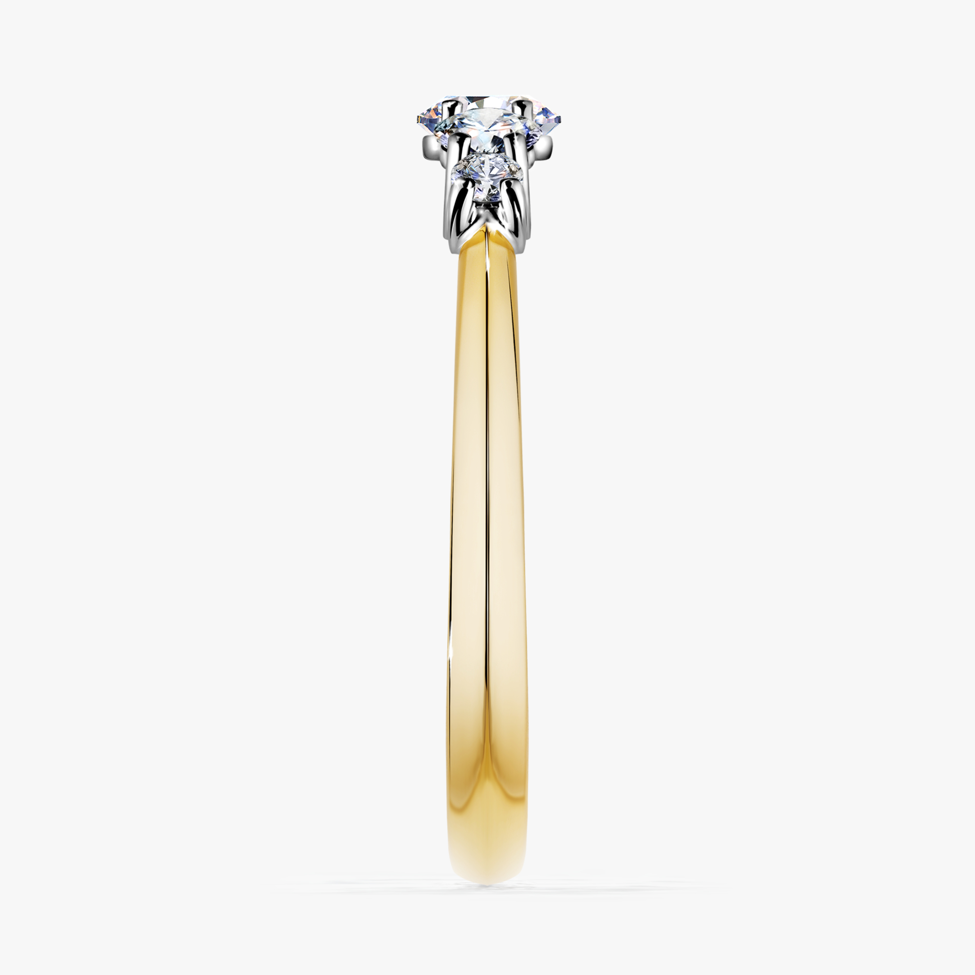 Pierścionek zaręczynowy My Darling z żółtego złota z diamentem laboratoryjnym 0,53ct