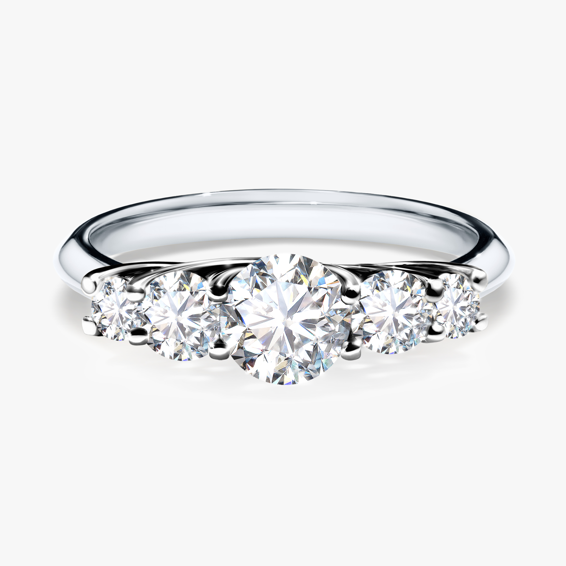 Pierścionek zaręczynowy My Darling z białego złota z diamentem laboratoryjnym 0,96ct