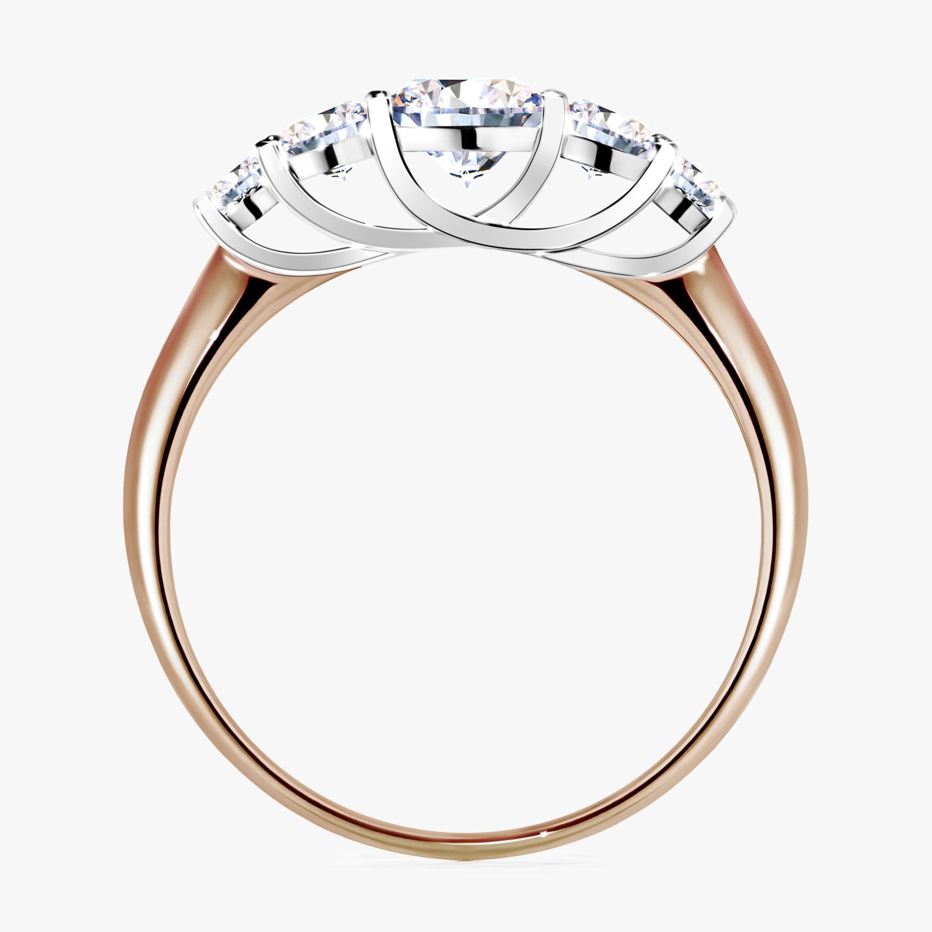 Pierścionek zaręczynowy My Darling z różowego złota z diamentem naturalnym 0,96ct