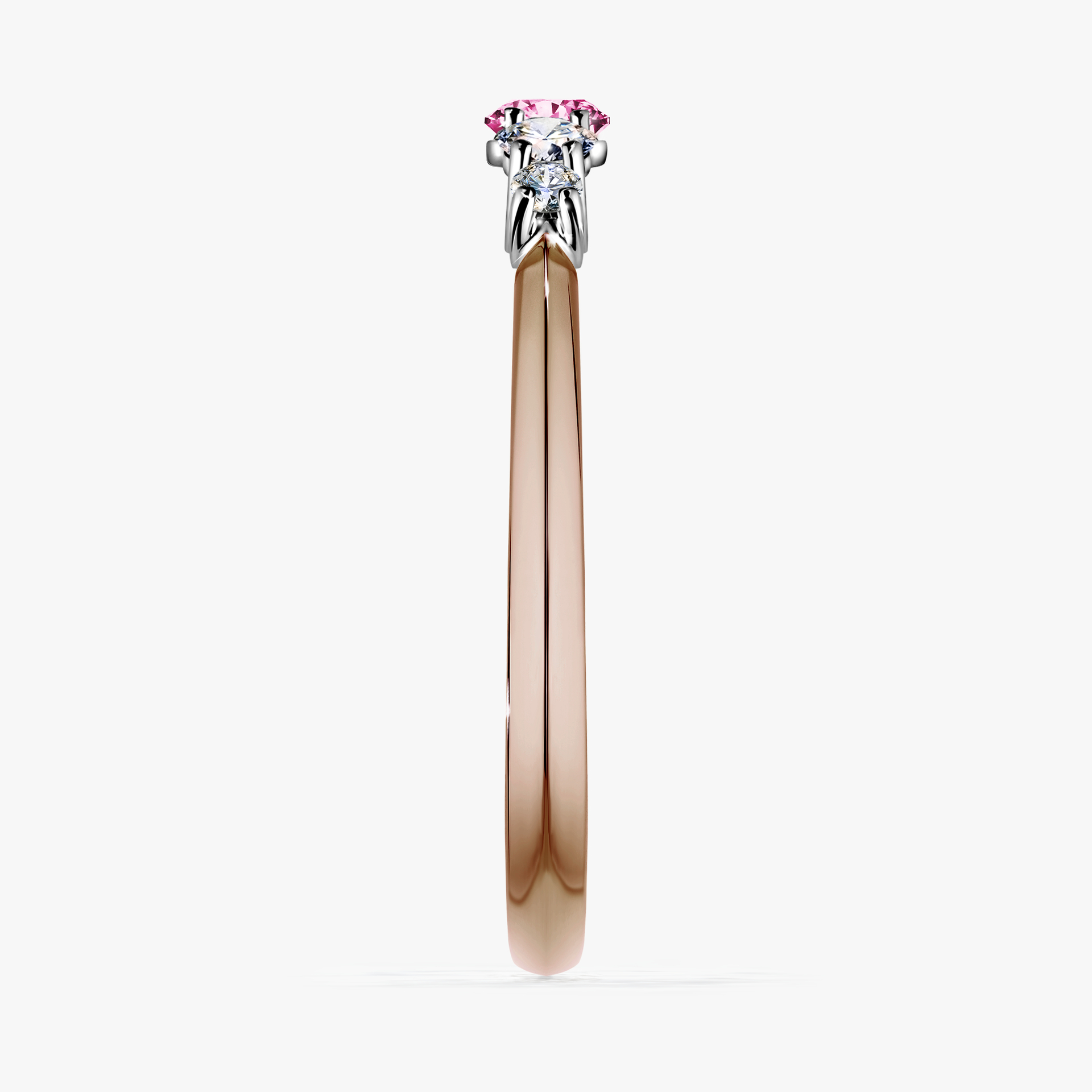 Pierścionek zaręczynowy My Darling z różowego złota z różowym diamentem 0,22ct