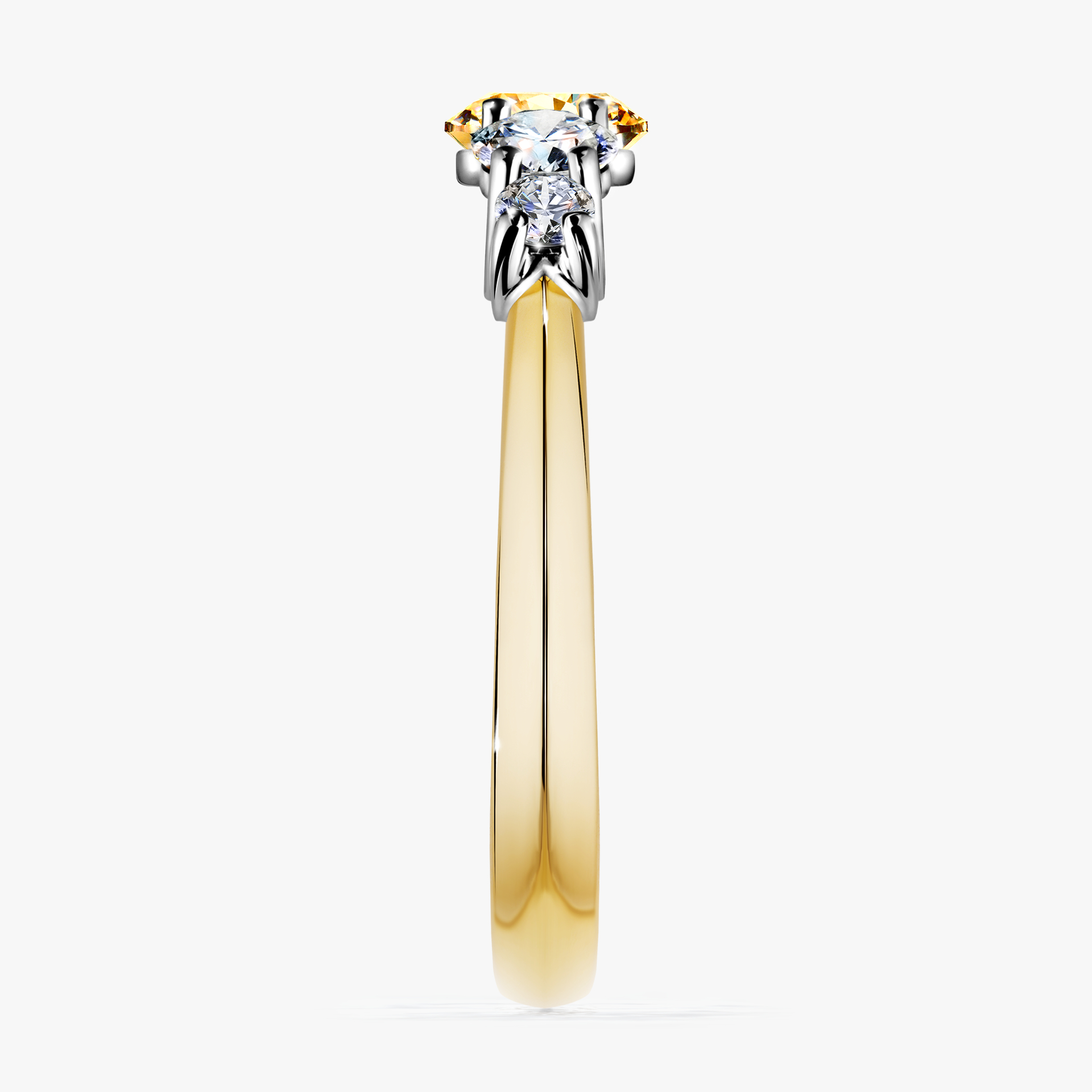 Pierścionek zaręczynowy My Darling z żółtego złota z żółtym diamentem 0,96ct