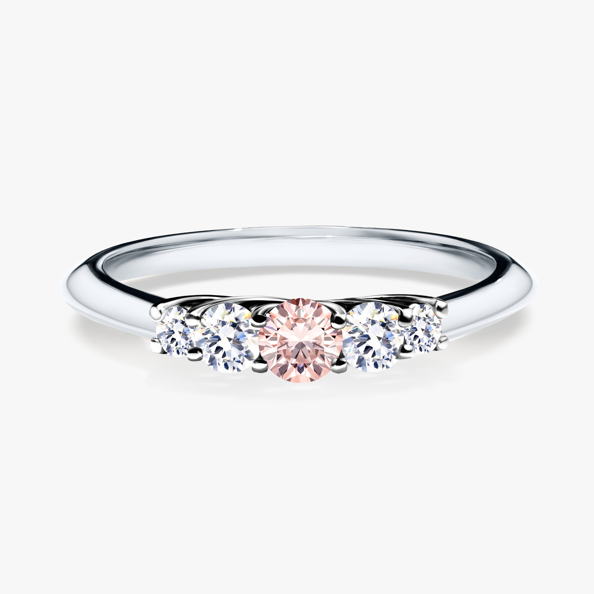 Pierścionek zaręczynowy My Darling z białego złota z morganitem 0,22ct