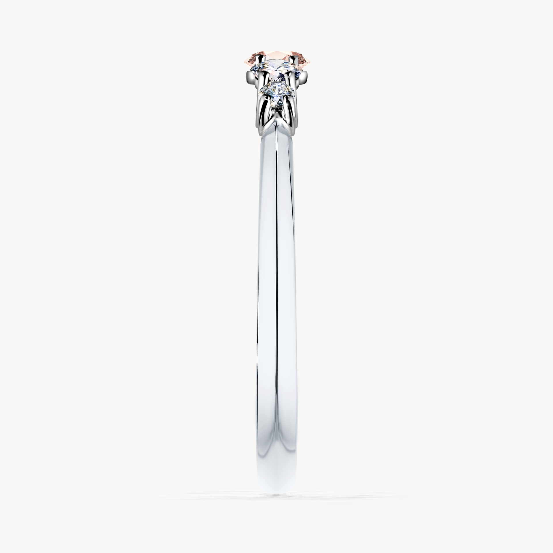 Pierścionek zaręczynowy My Darling z białego złota z morganitem 0,22ct
