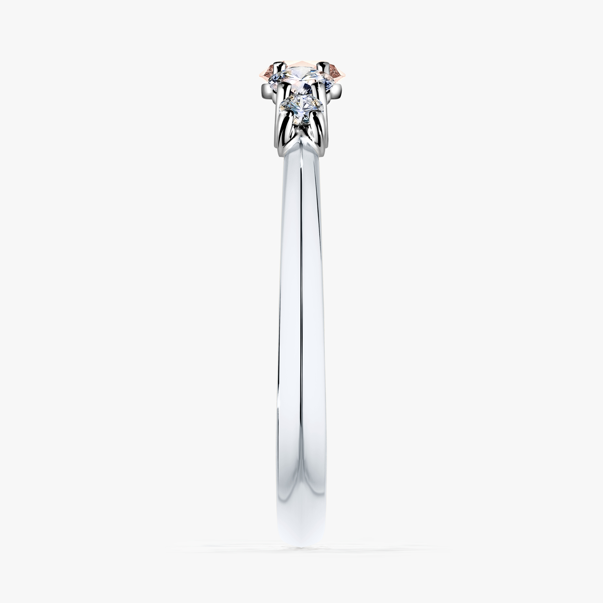 Pierścionek zaręczynowy My Darling z białego złota z morganitem 0,53ct