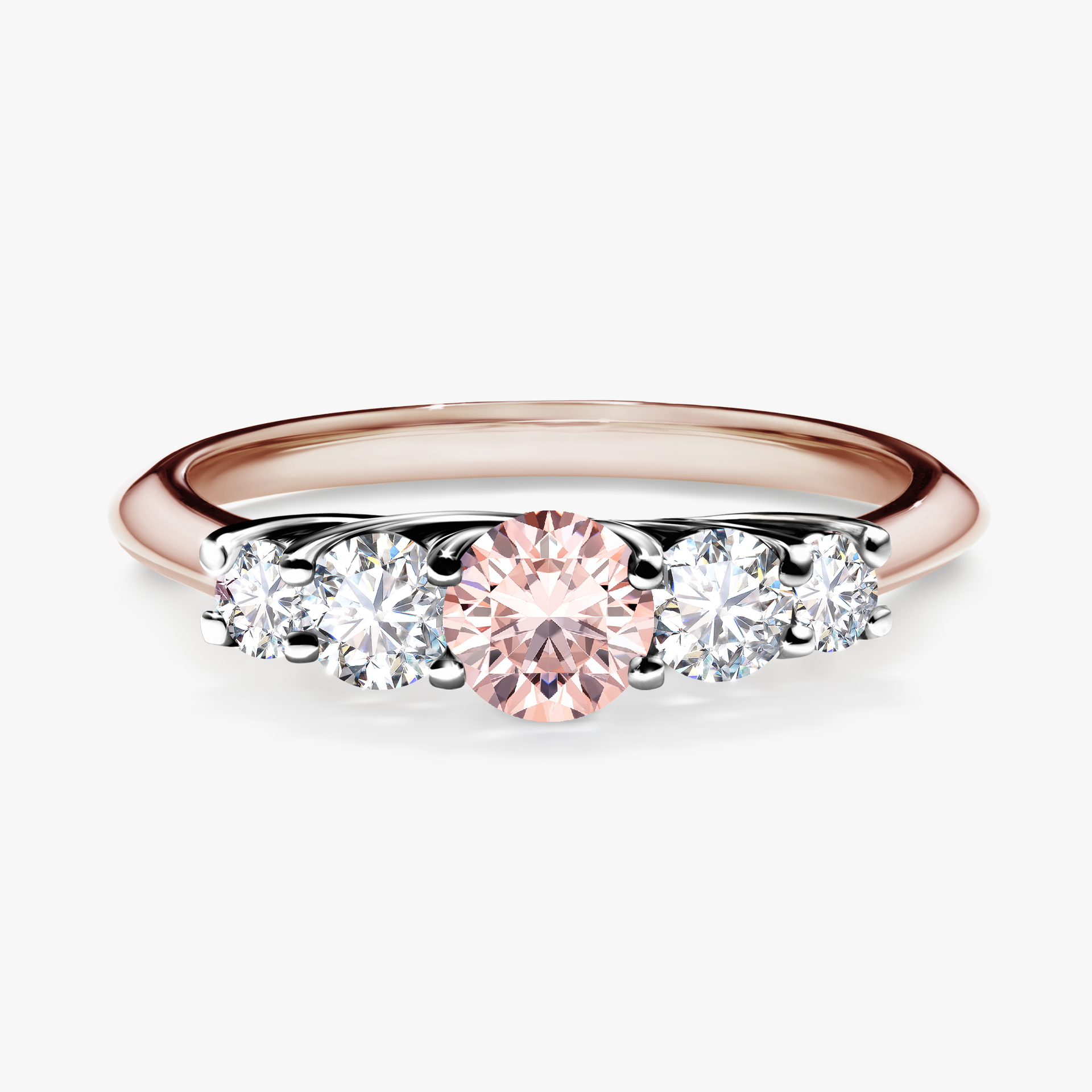 Pierścionek zaręczynowy My Darling z różowego złota z morganitem 0,53ct