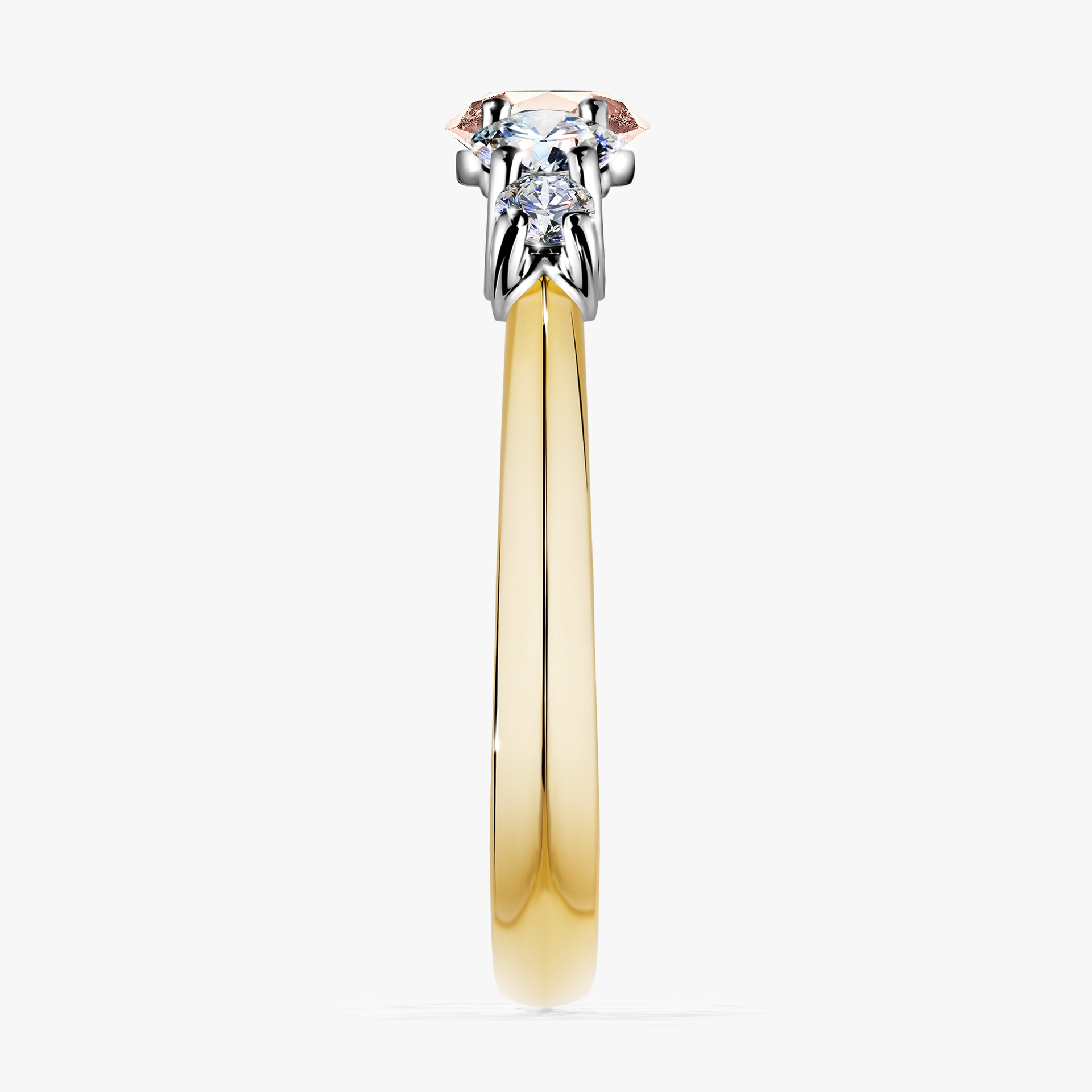 Pierścionek zaręczynowy My Darling z żółtego złota z morganitem 0,96ct