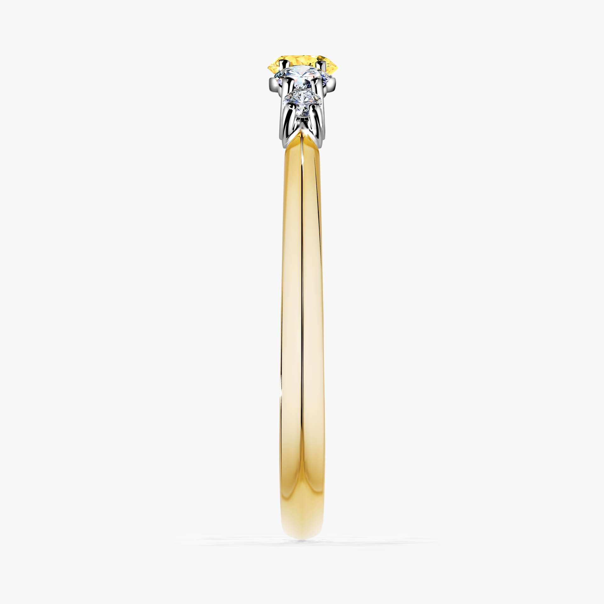 Pierścionek zaręczynowy My Darling z żółtego złota z szafirem żółtym 0,22ct