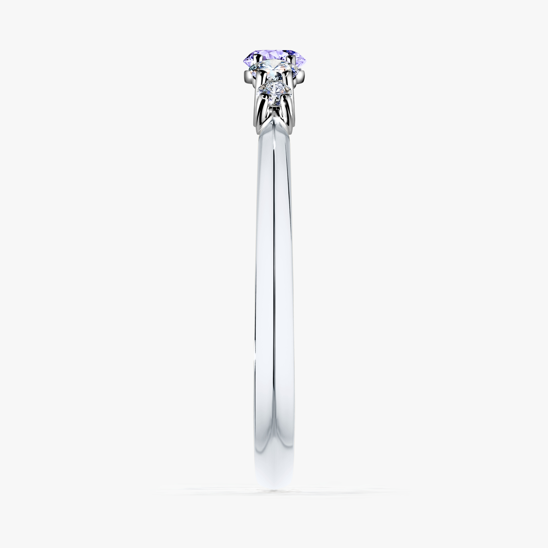 Pierścionek zaręczynowy My Darling z białego złota z tanzanitem 0,22ct