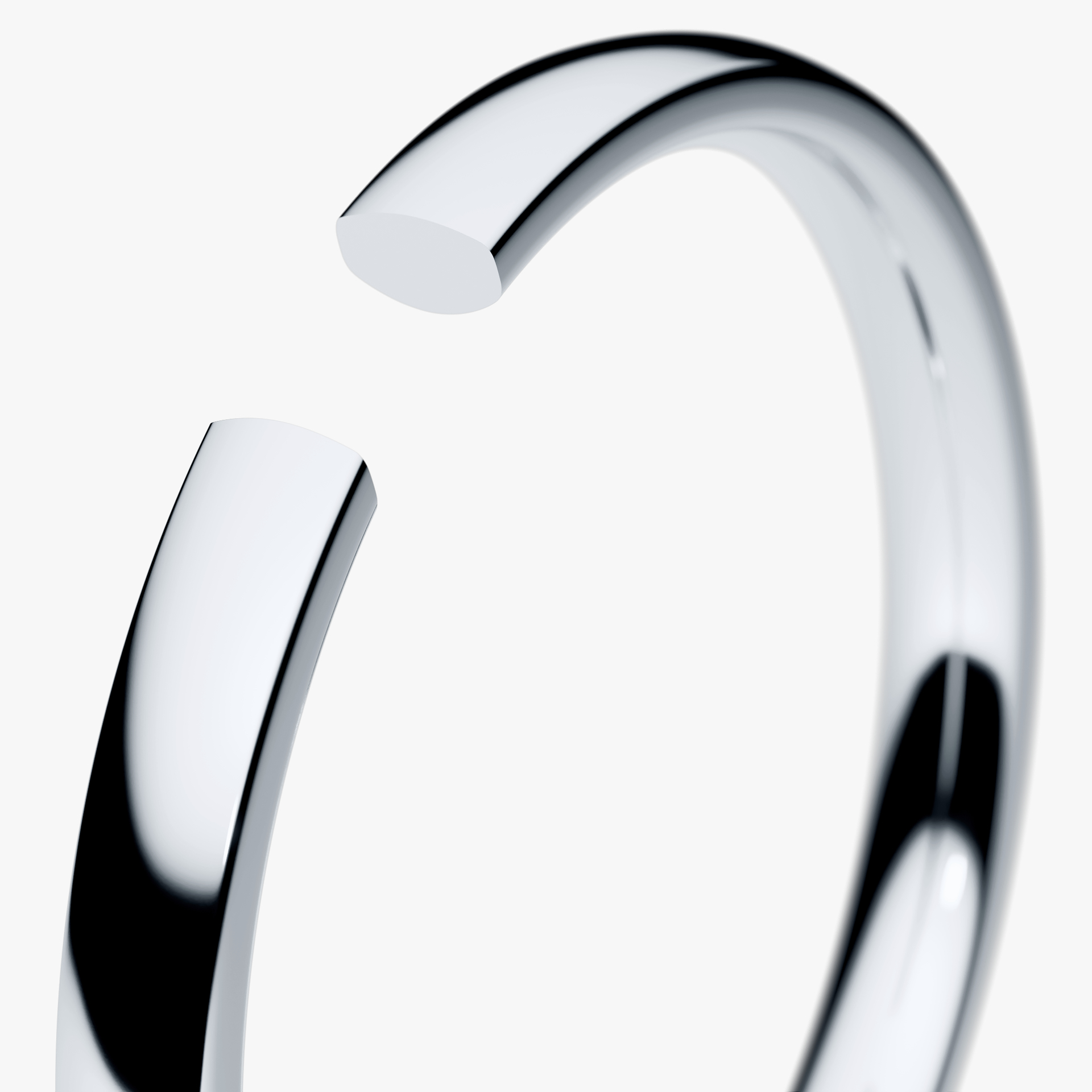Obrączka ślubna Fit z białego złota 2,5mm