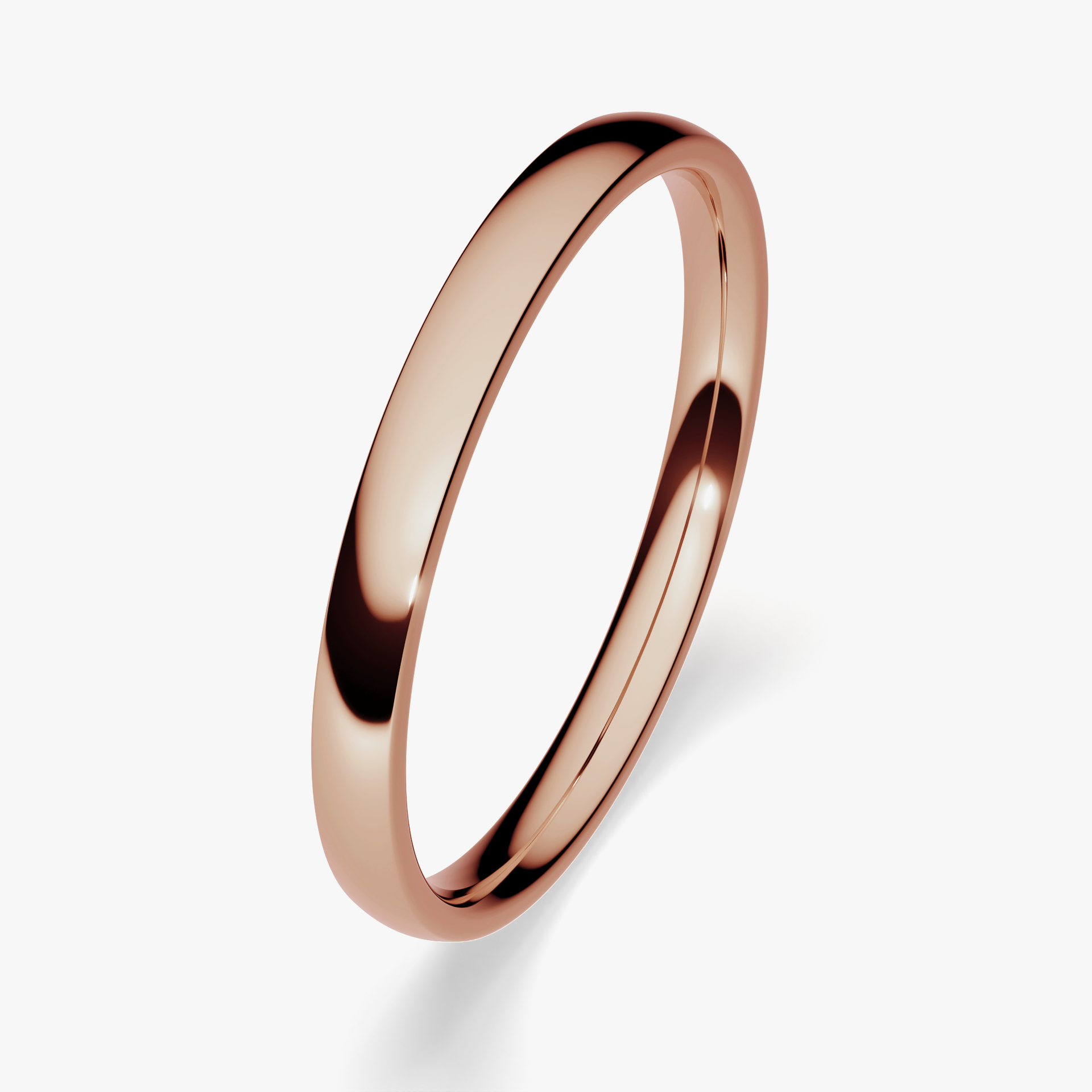 Obrączka ślubna Fit z różowego złota 2,5mm