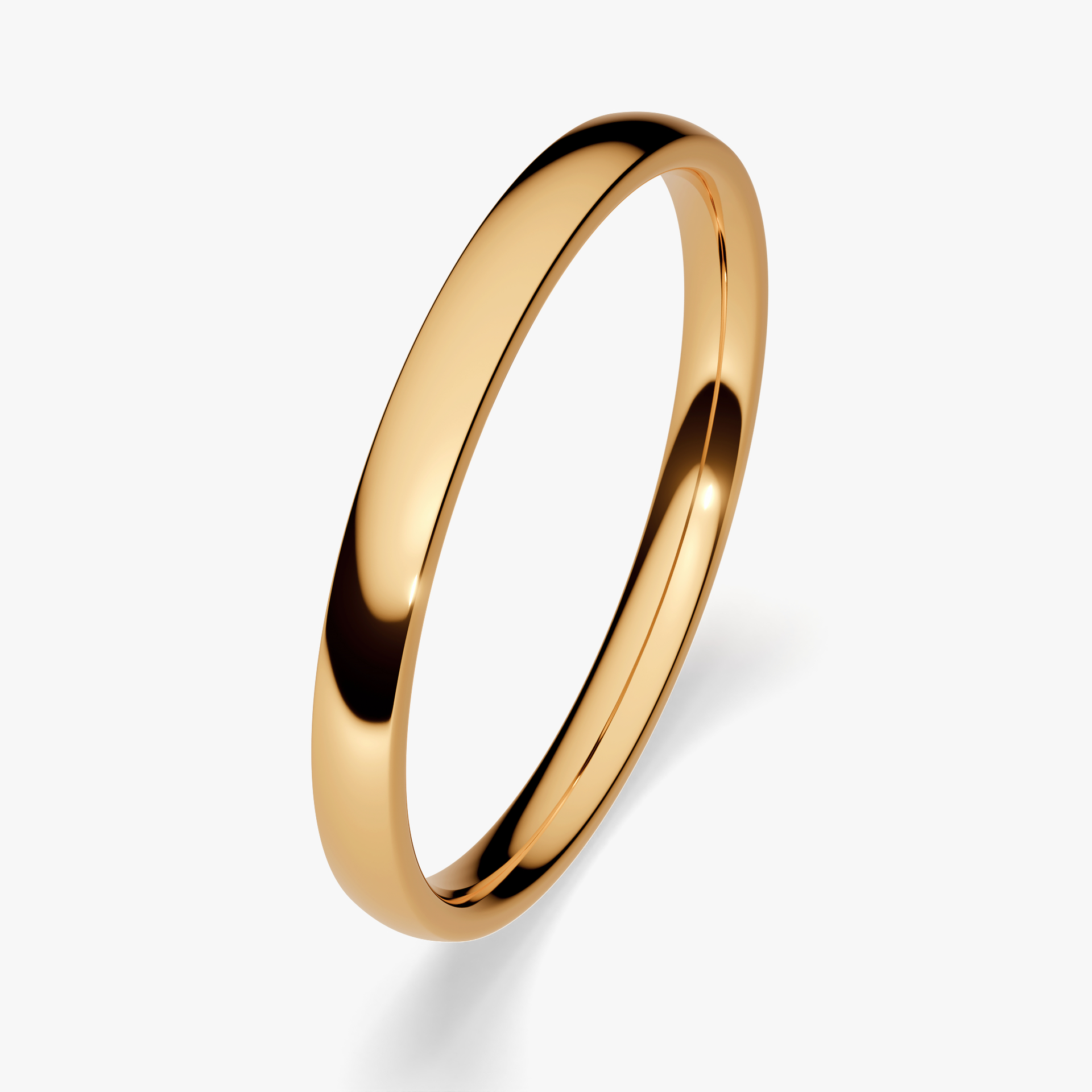 Obrączka ślubna Fit z żółtego złota 2,5mm