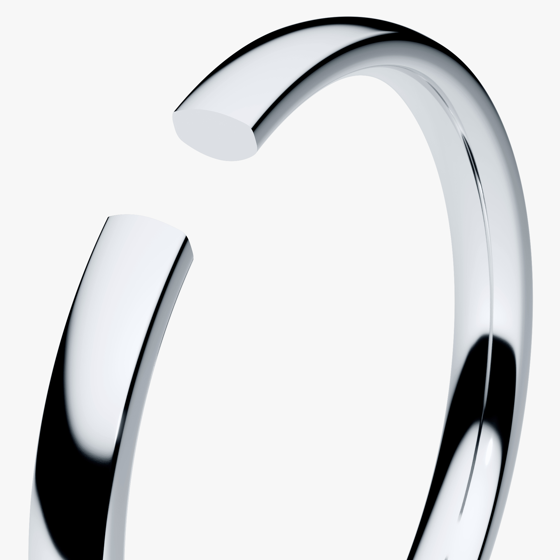 Obrączka ślubna Fit z białego złota 2mm