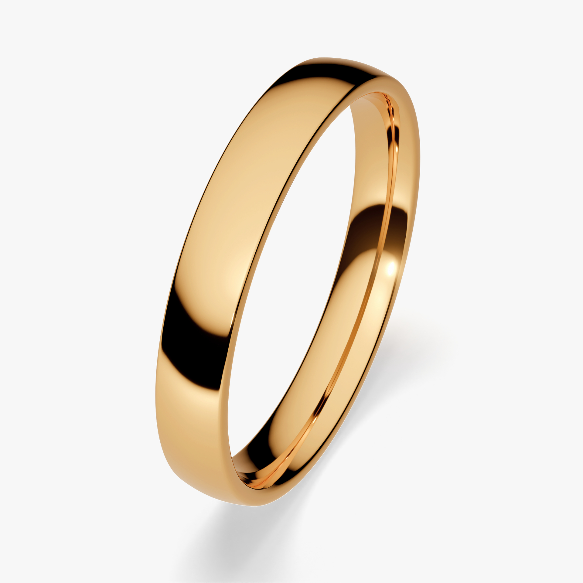 Obrączka ślubna Fit z żółtego złota 3,5mm