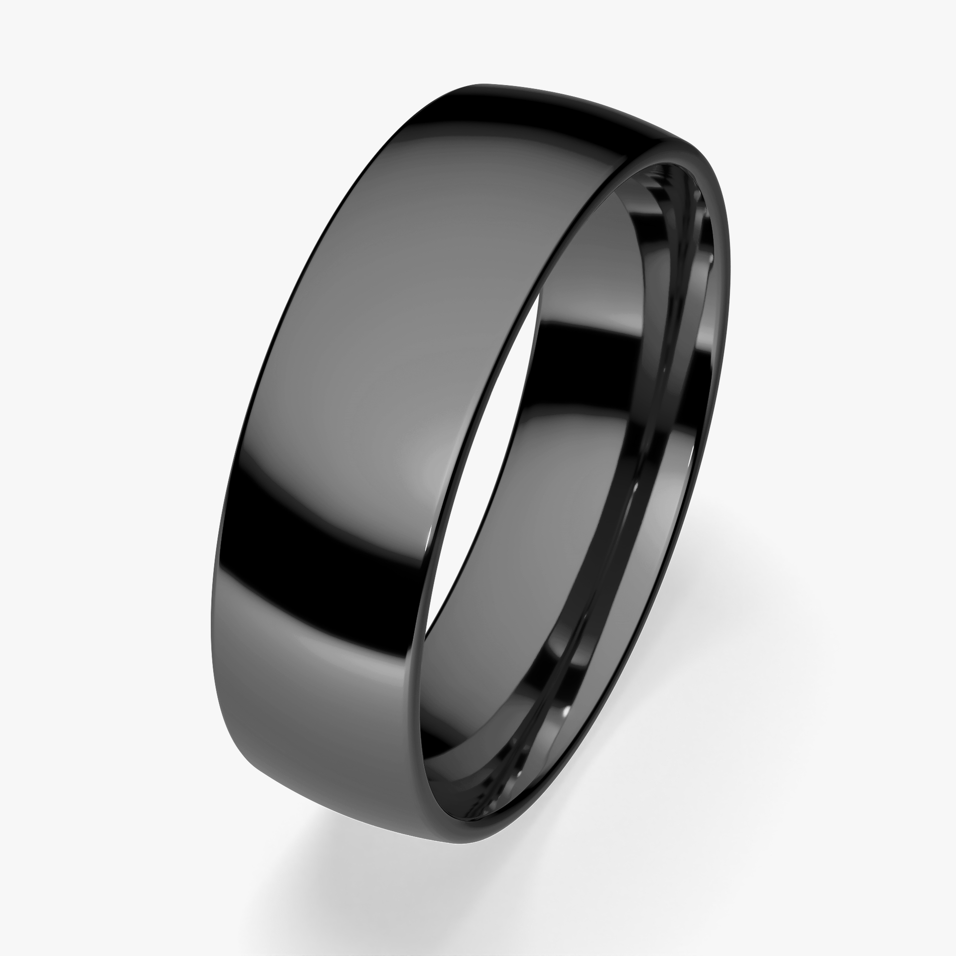 Obrączka ślubna Fit z czarnego złota 5,5mm
