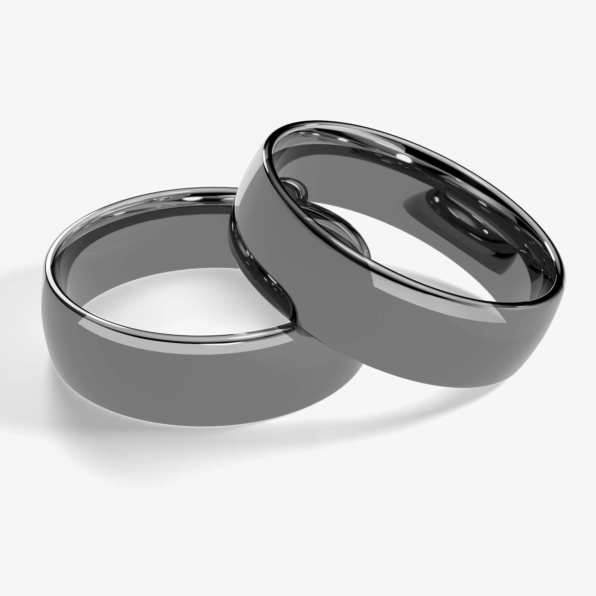 Obraczka slubna polokrogla fit 5 5 mm z czarnego zlota 04