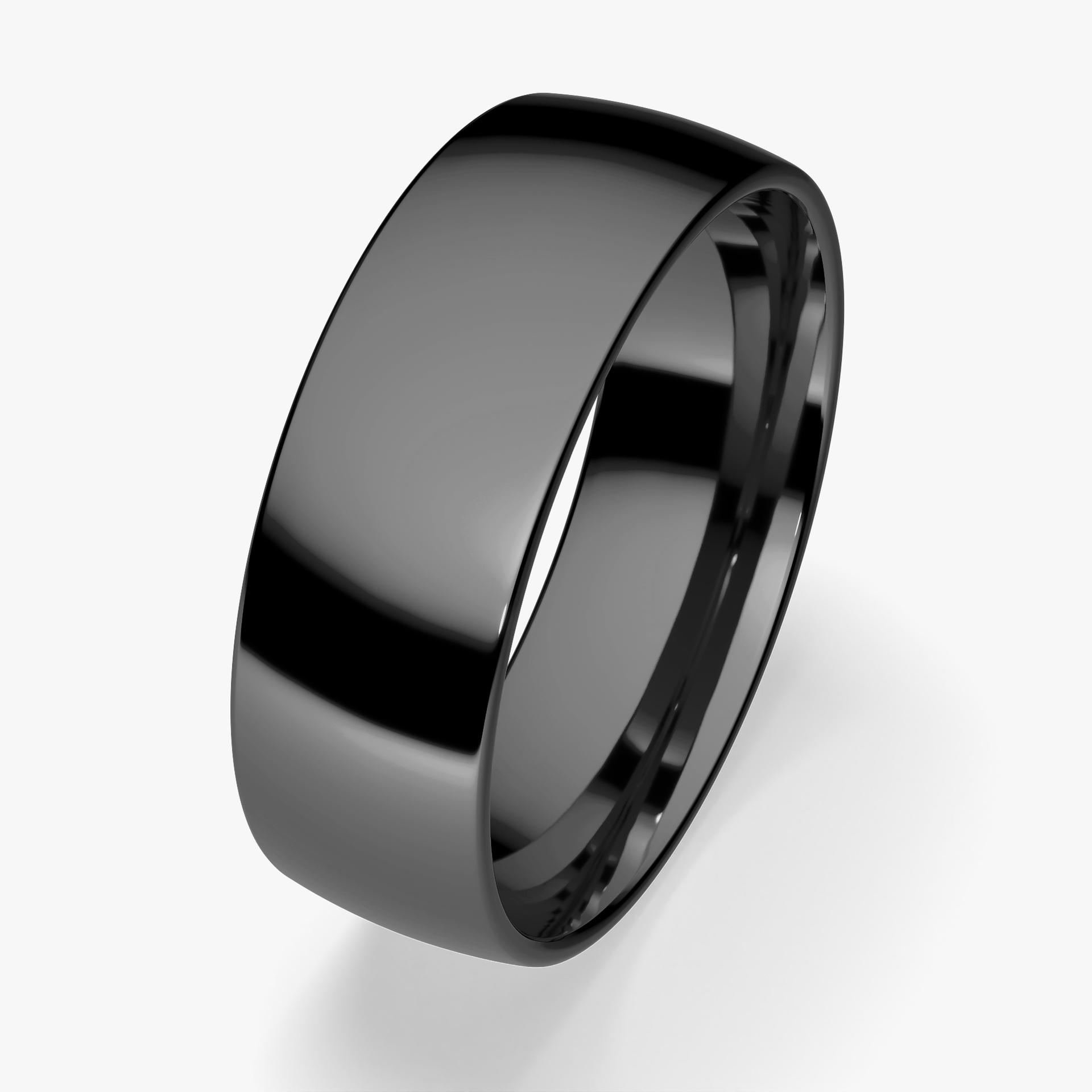 Obrączka ślubna Fit z czarnego złota 6mm