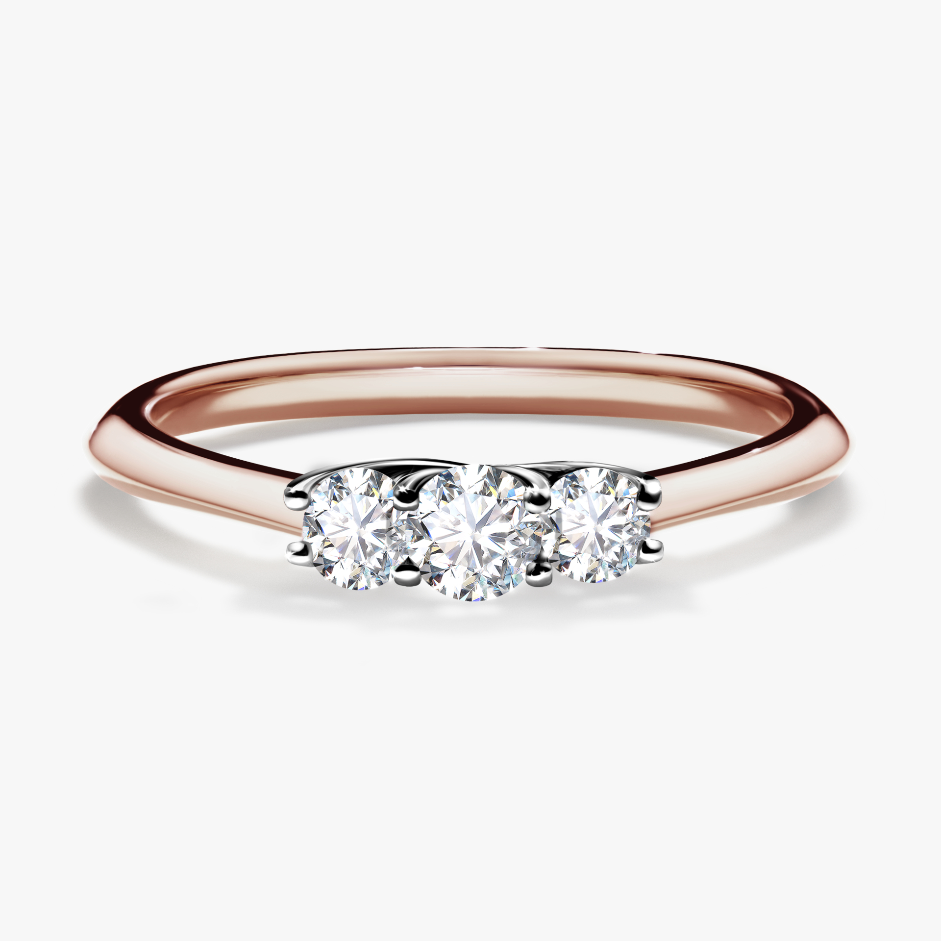 Pierścionek zaręczynowy My Honey z różowego złota z diamentem naturalnym 0,16ct