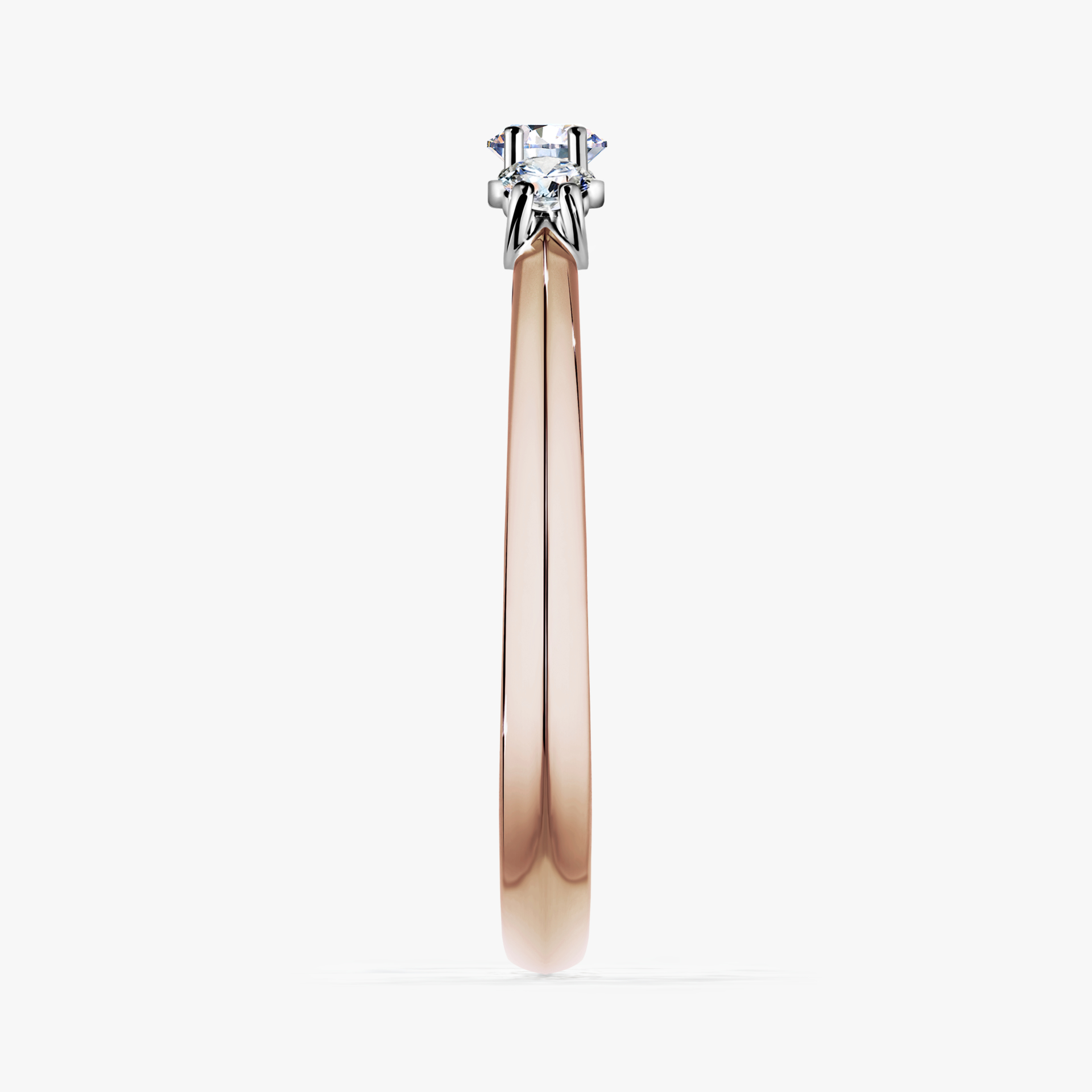 Pierścionek zaręczynowy My Honey z różowego złota z diamentem naturalnym 0,16ct