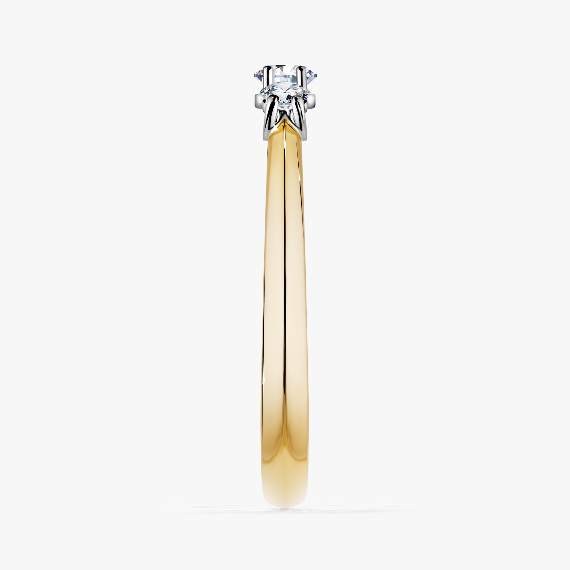 Pierścionek zaręczynowy My Honey z żółtego złota z diamentem naturalnym 0,16ct