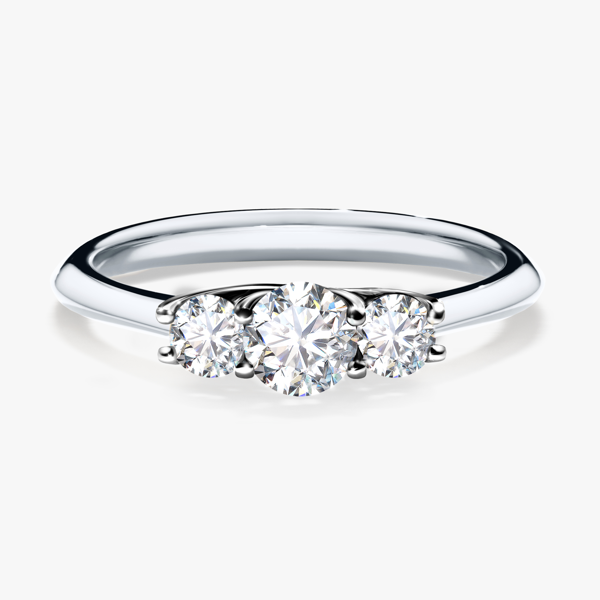 Pierścionek zaręczynowy My Honey z białego złota z diamentem naturalnym 0,45ct