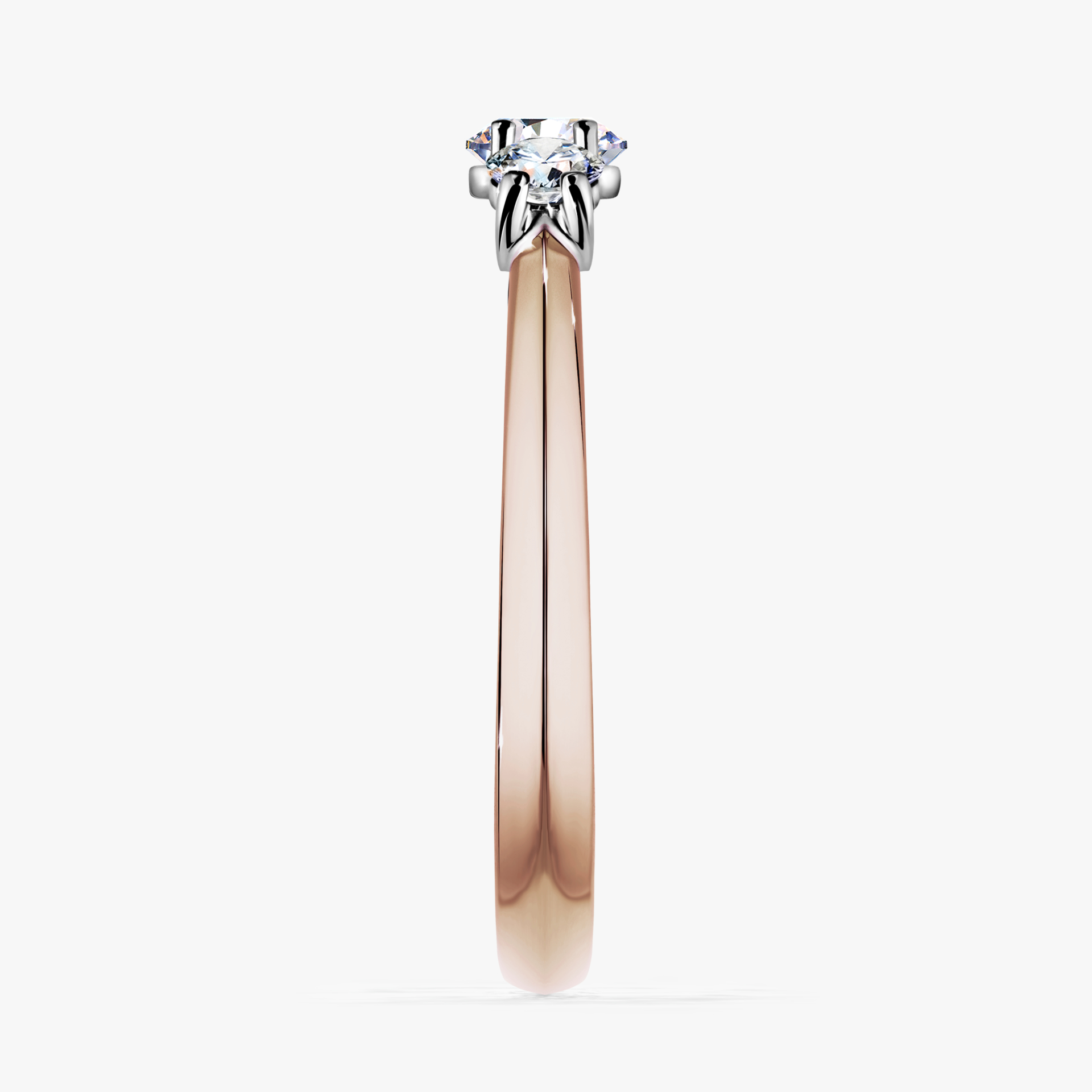 Pierścionek zaręczynowy My Honey z różowego złota z diamentem naturalnym 0,45ct