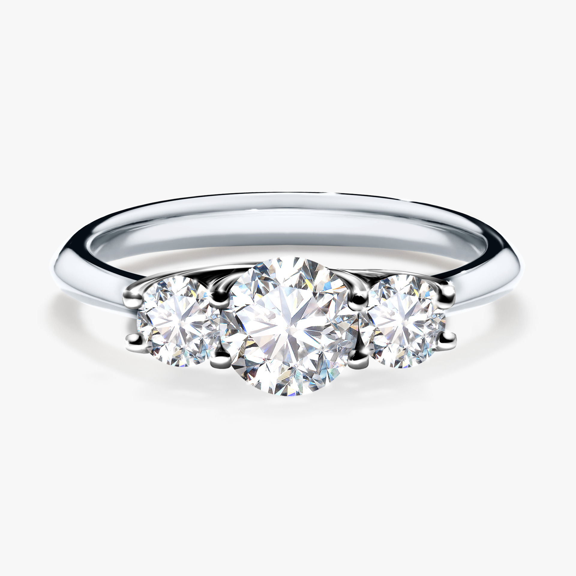 Pierścionek zaręczynowy My Honey z białego złota z diamentem naturalnym 0,84ct
