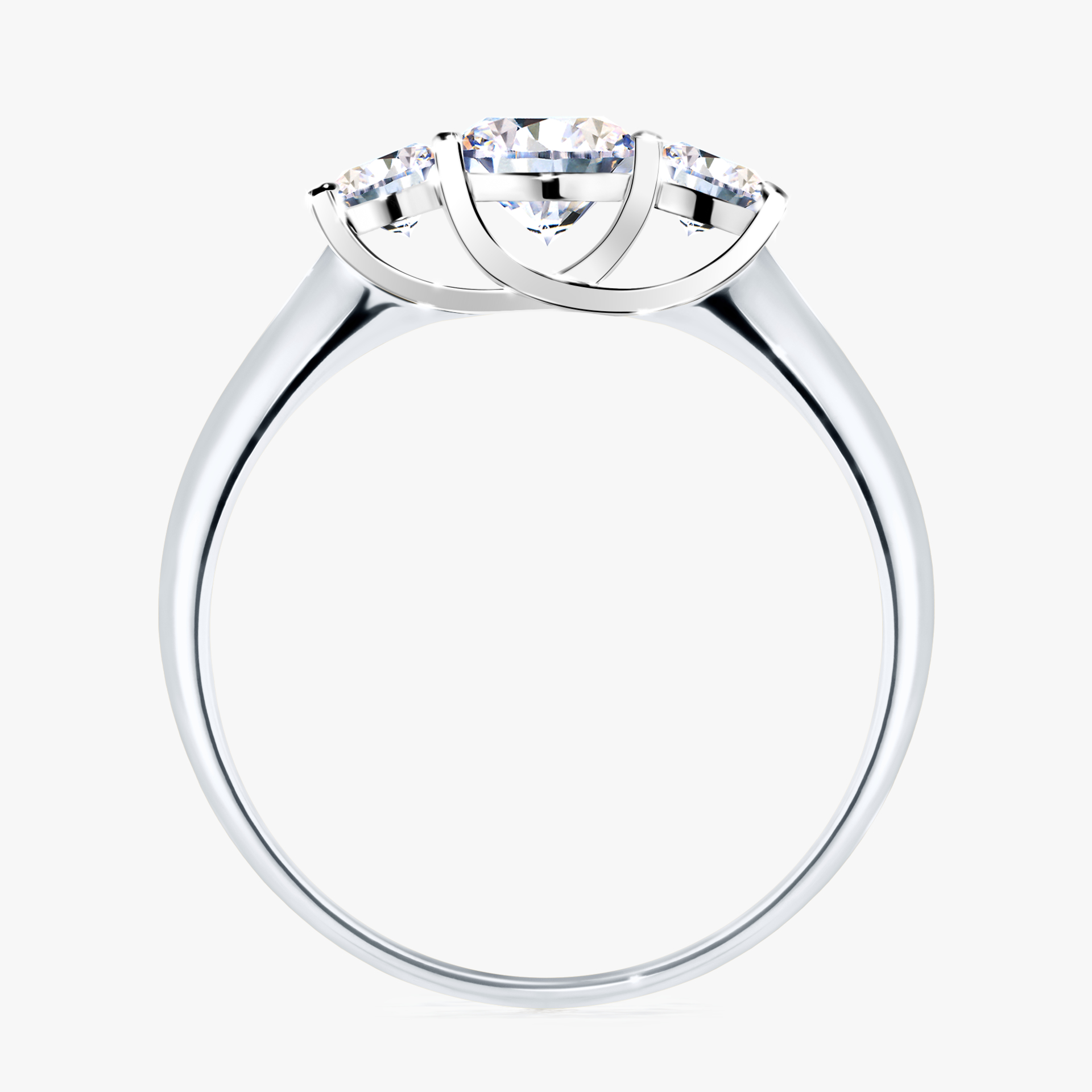 Pierścionek zaręczynowy My Honey z białego złota z diamentem naturalnym 0,84ct