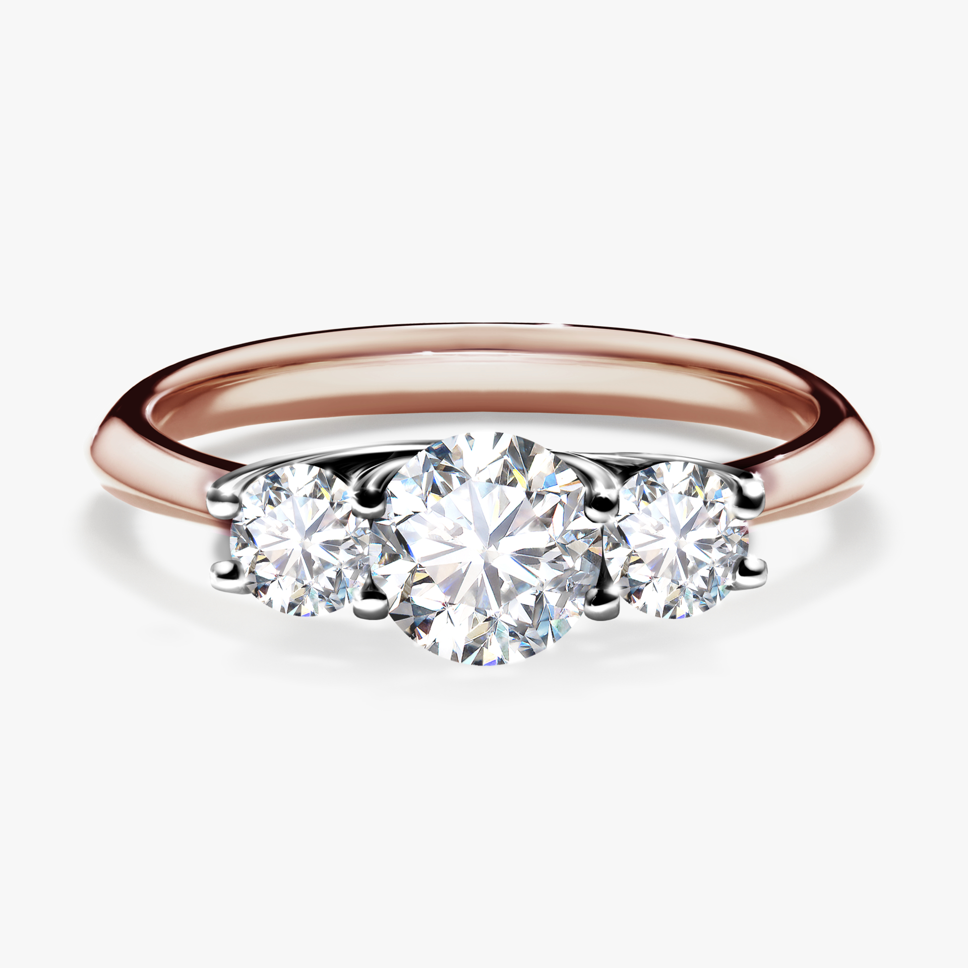 Pierścionek zaręczynowy My Honey z różowego złota z diamentem naturalnym 0,84ct