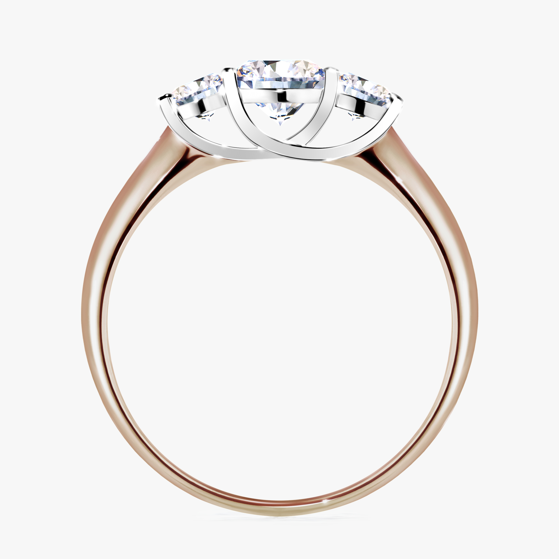 Pierścionek zaręczynowy My Honey z różowego złota z diamentem naturalnym 0,84ct