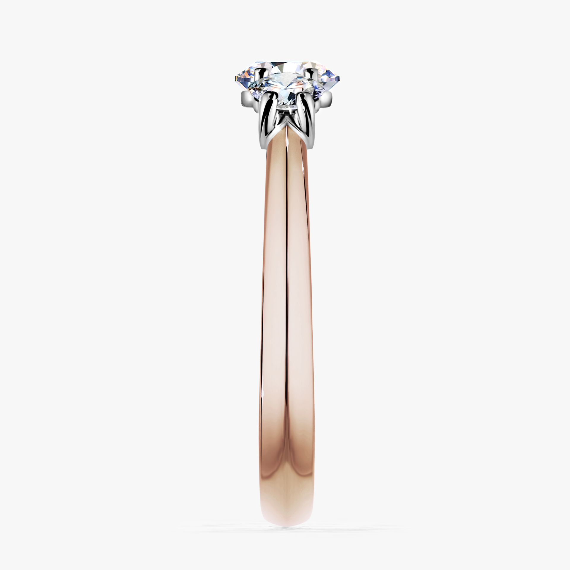 Pierścionek zaręczynowy My Honey z różowego złota z diamentem naturalnym 0,84ct