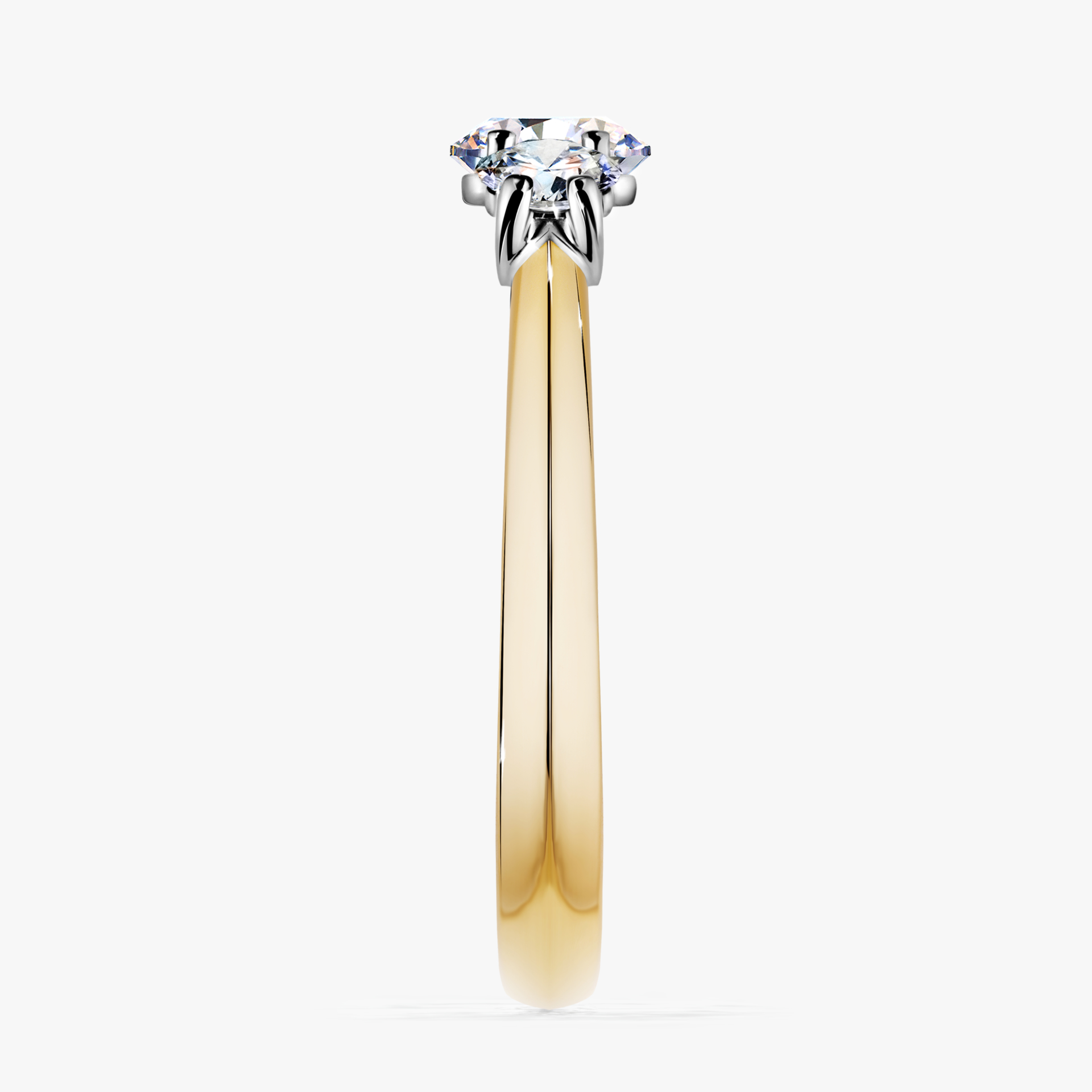 Pierścionek zaręczynowy My Honey z żółtego złota z diamentem laboratoryjnym 0,84ct