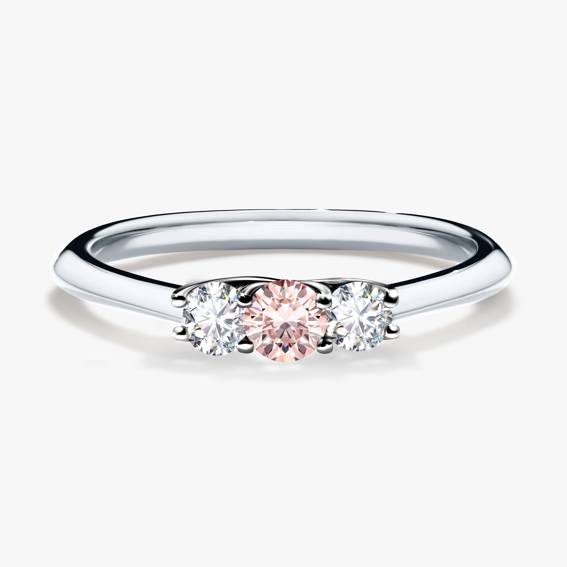Pierścionek zaręczynowy My Honey z białego złota z morganitem 0,16ct
