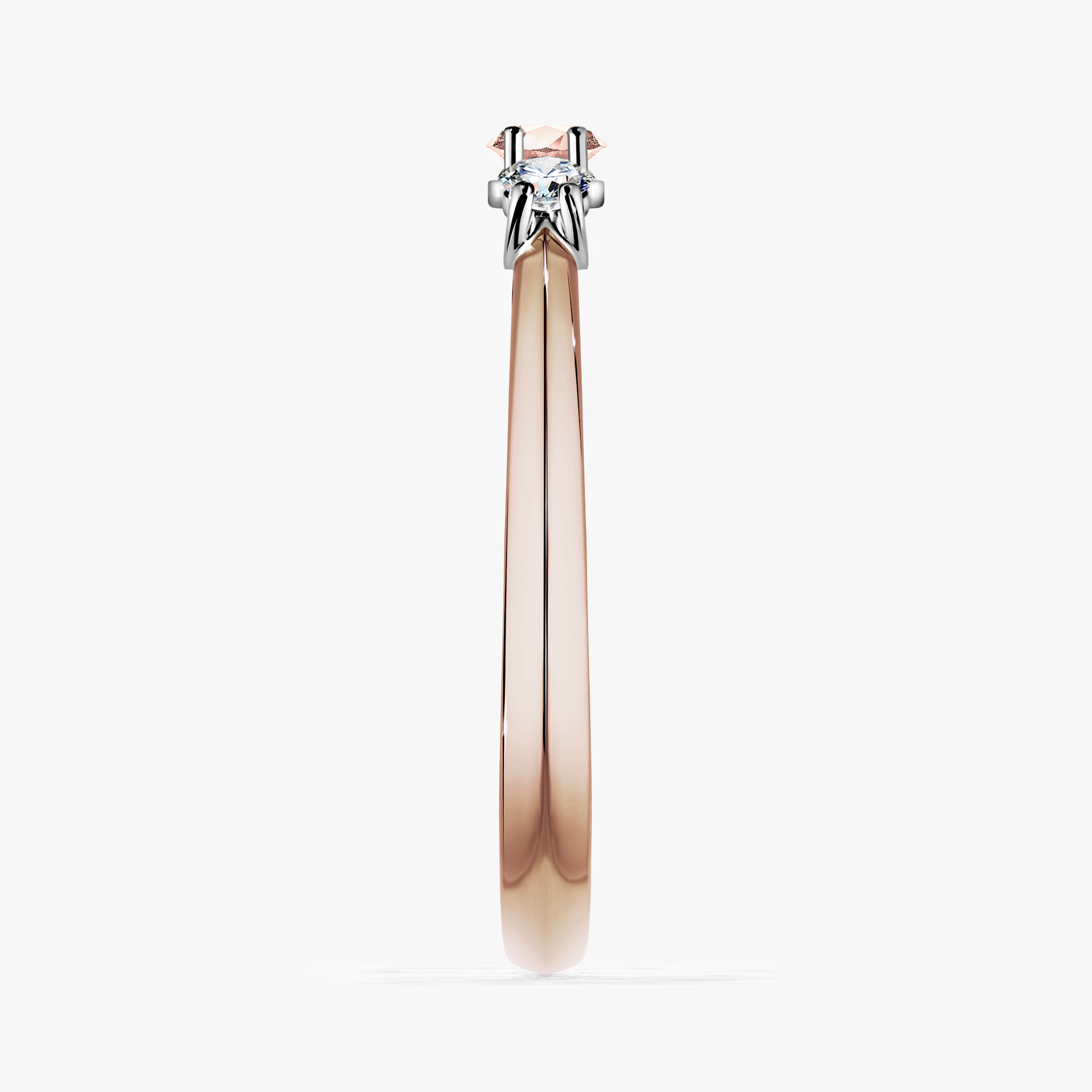 Pierścionek zaręczynowy My Honey z różowego złota z morganitem 0,16ct