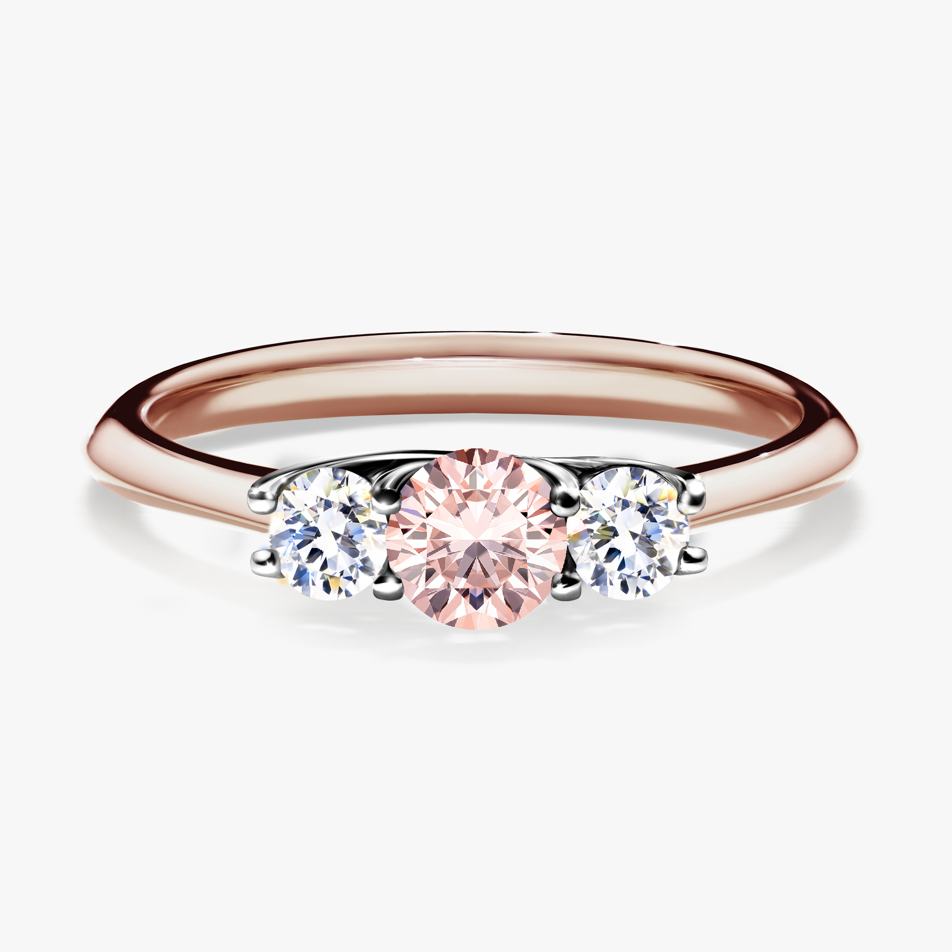Pierścionek zaręczynowy My Honey z różowego złota z morganitem 0,45ct
