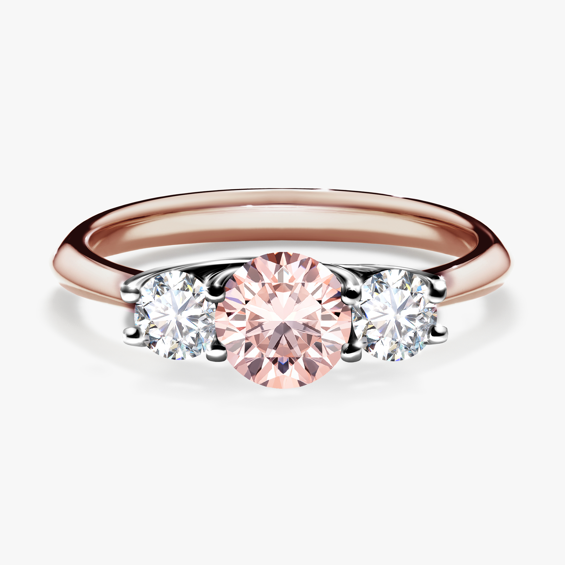 Pierścionek zaręczynowy My Honey z różowego złota z morganitem 0,84ct