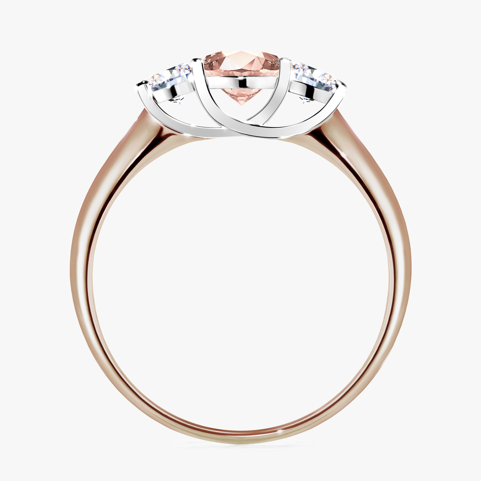 Pierścionek zaręczynowy My Honey z różowego złota z morganitem 0,84ct