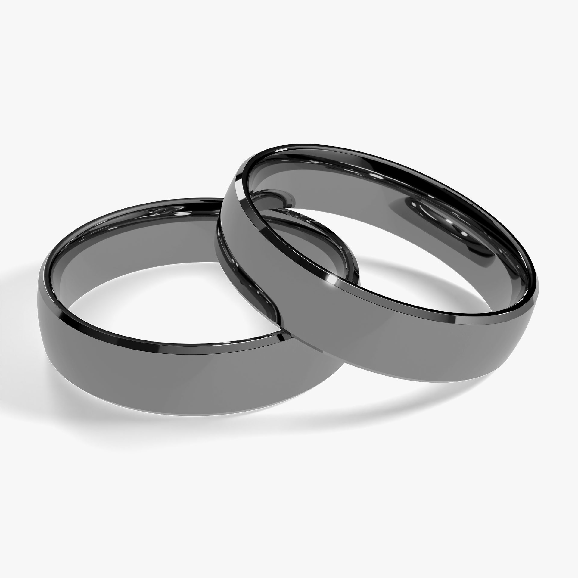 Obraczka slubna komfort 4 5 mm z czarnego zlota 04