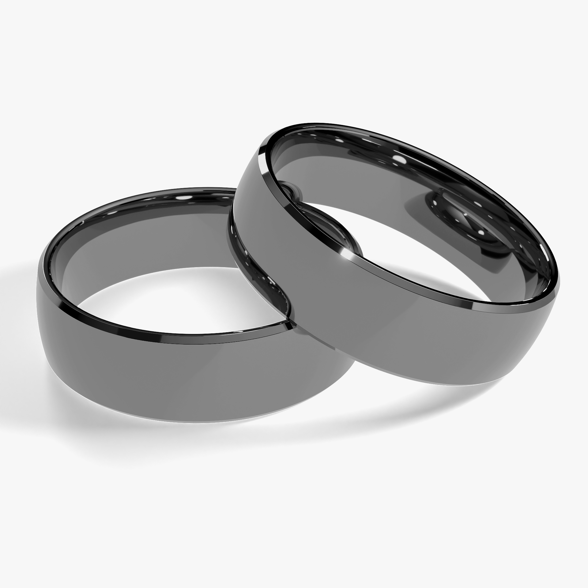 Obraczka slubna komfort 5 5 mm z czarnego zlota 04