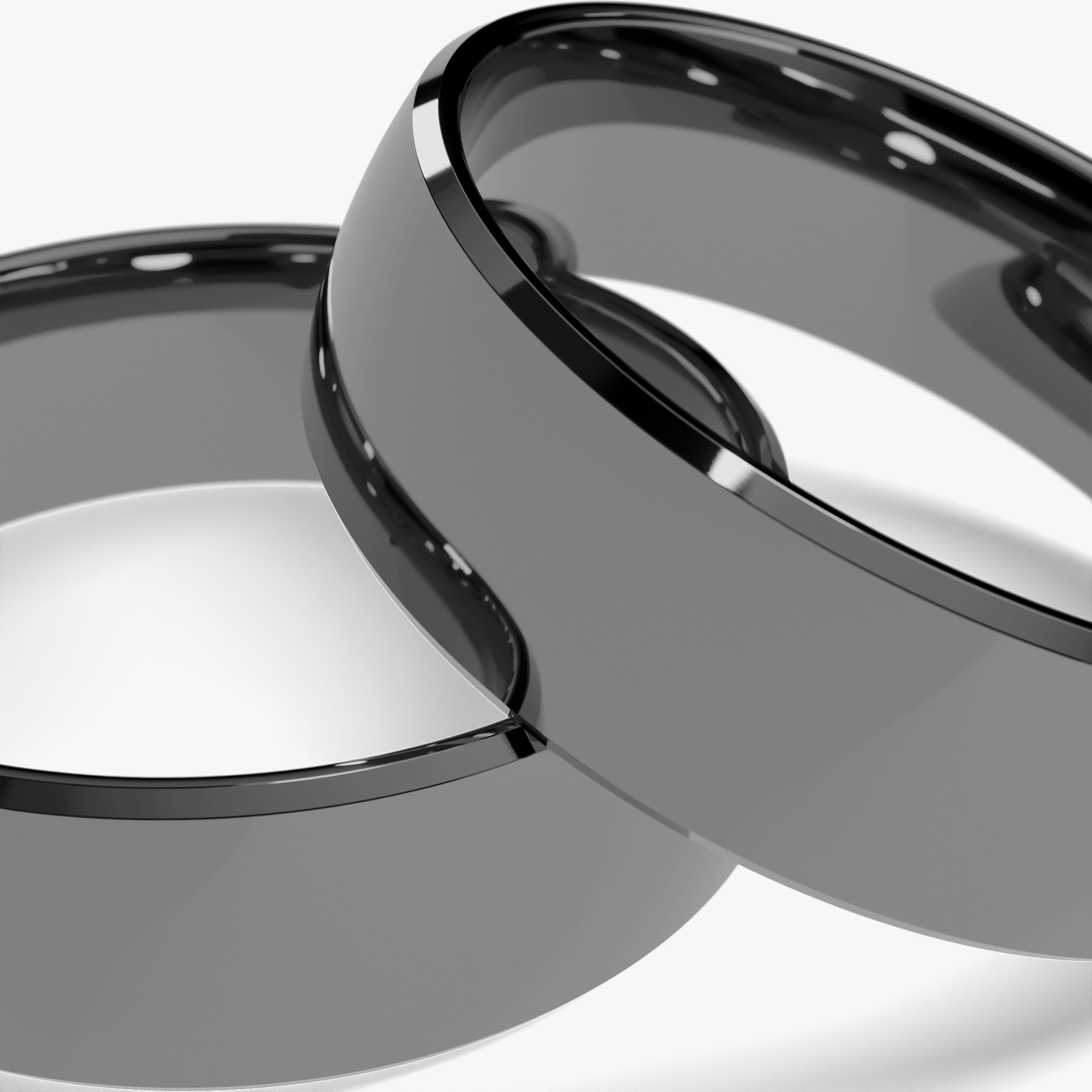 Obraczka slubna komfort 5 5 mm z czarnego zlota 05