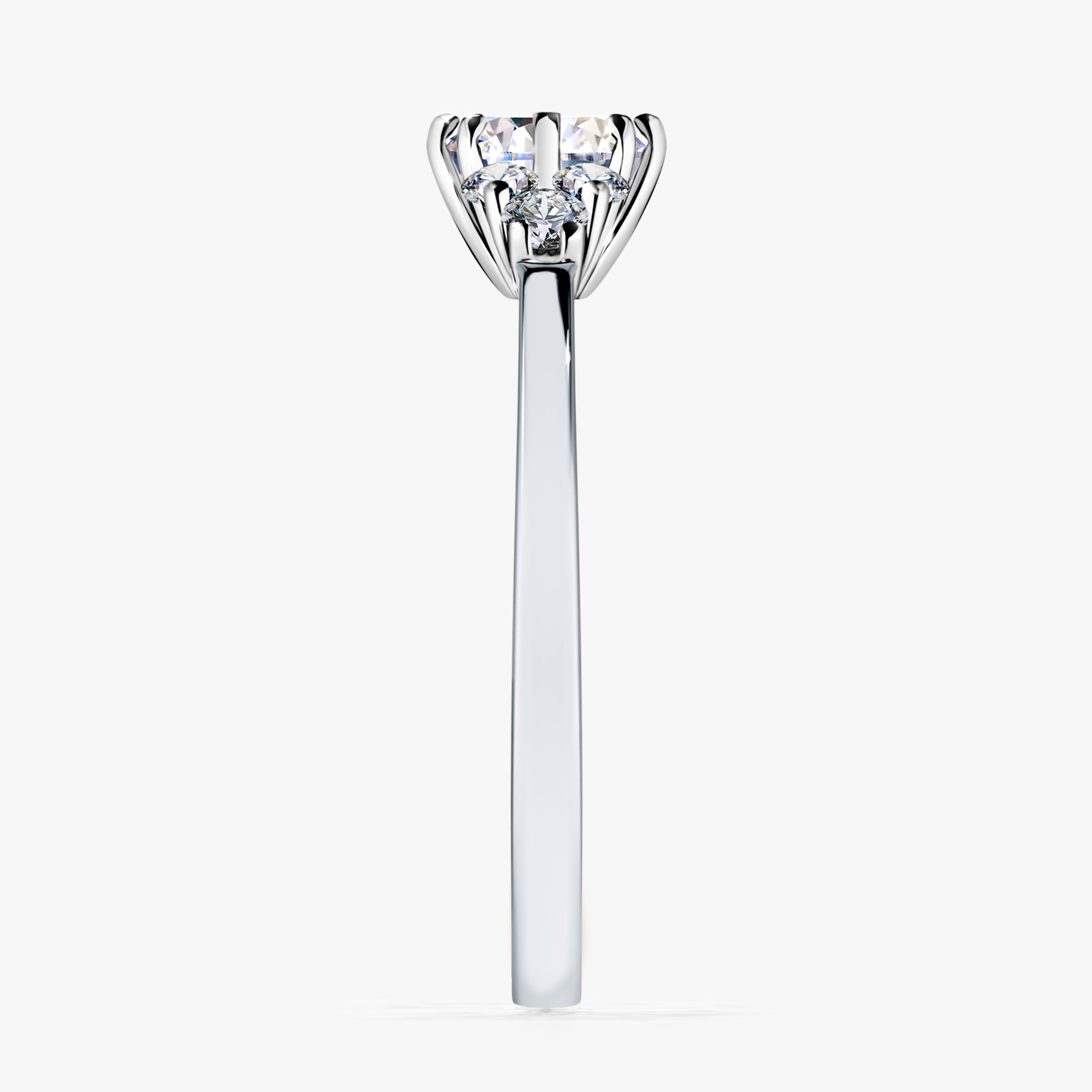 Pierścionek zaręczynowy My Lilly z białego złota z diamentem naturalnym 0,68ct