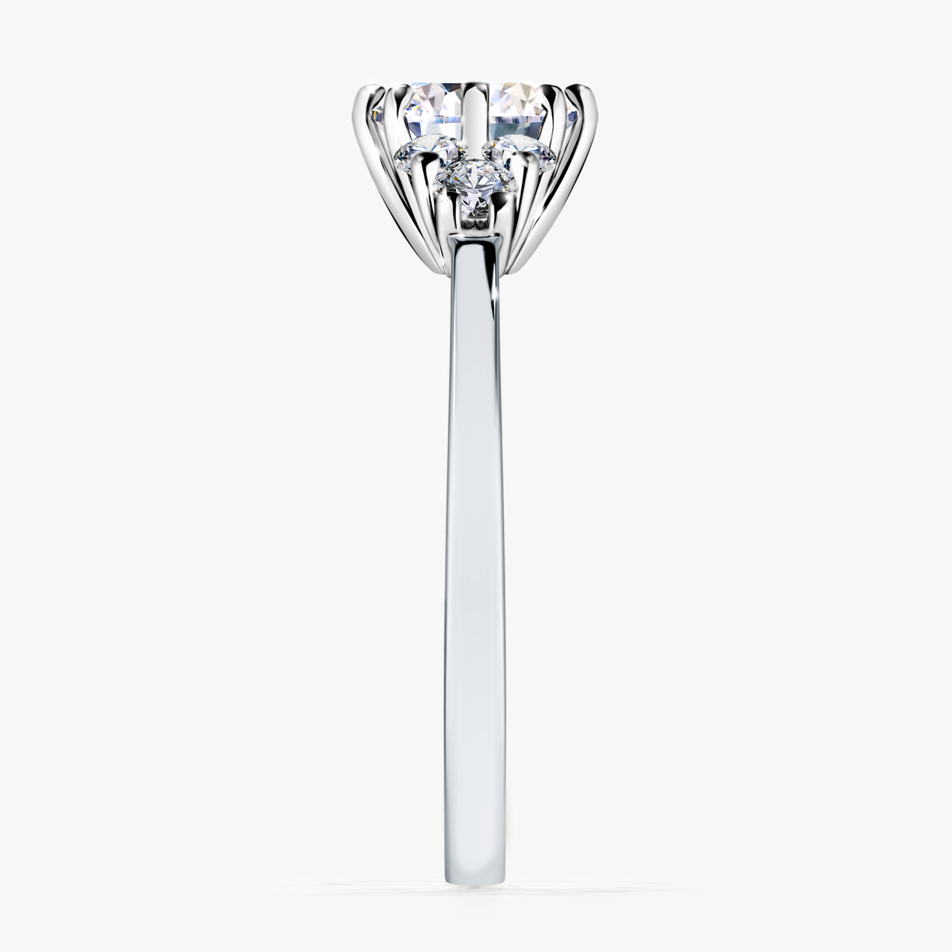 Pierścionek zaręczynowy My Lilly z białego złota z diamentem naturalnym 0,98ct